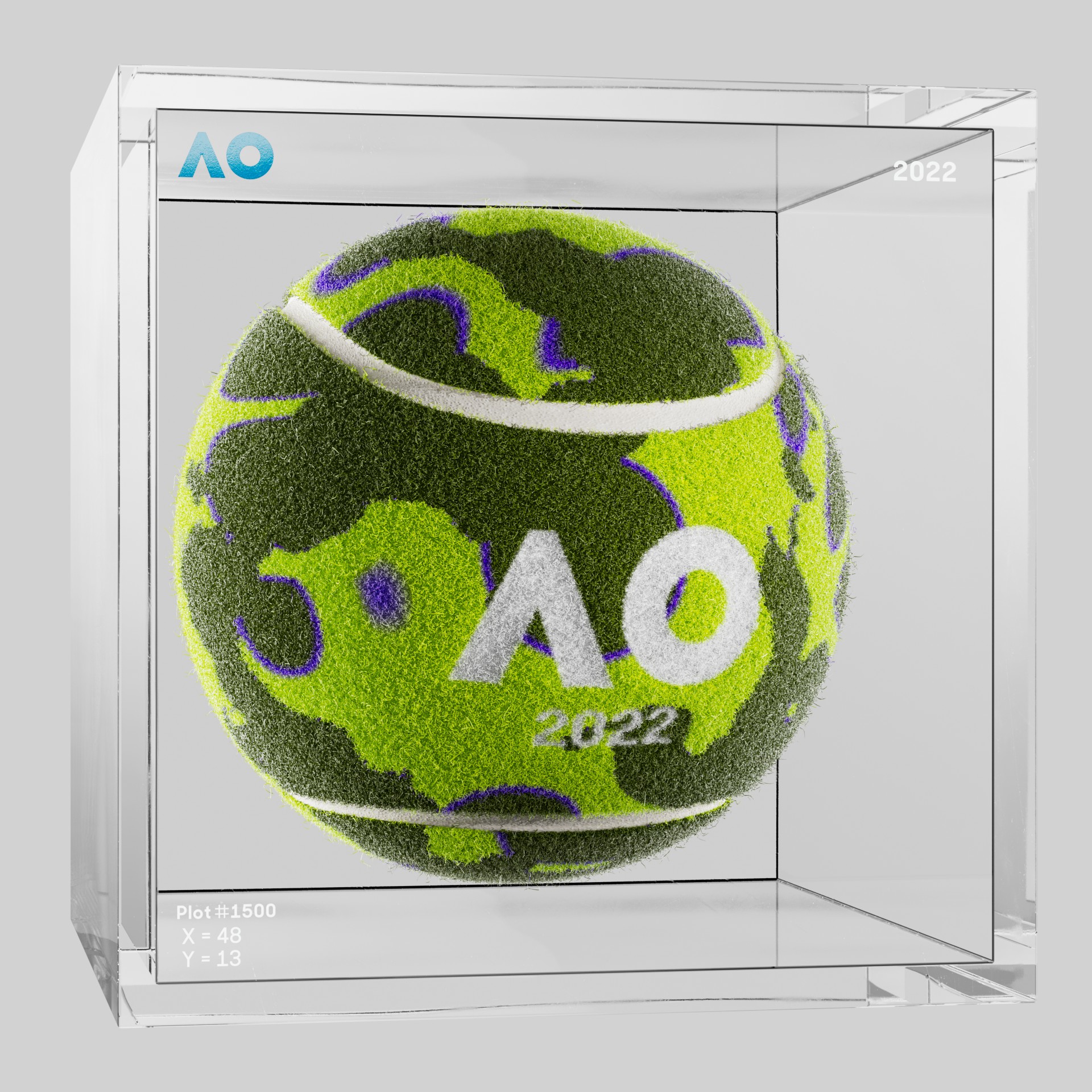 The Australian Open - The Australian Open Art Ball - AO Art Ball #4879 - NFT # 4879