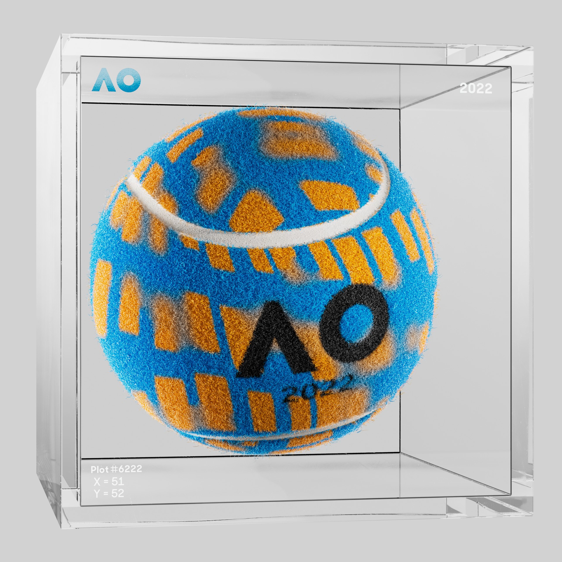 The Australian Open - The Australian Open Art Ball - AO Art Ball #488 - NFT # 488