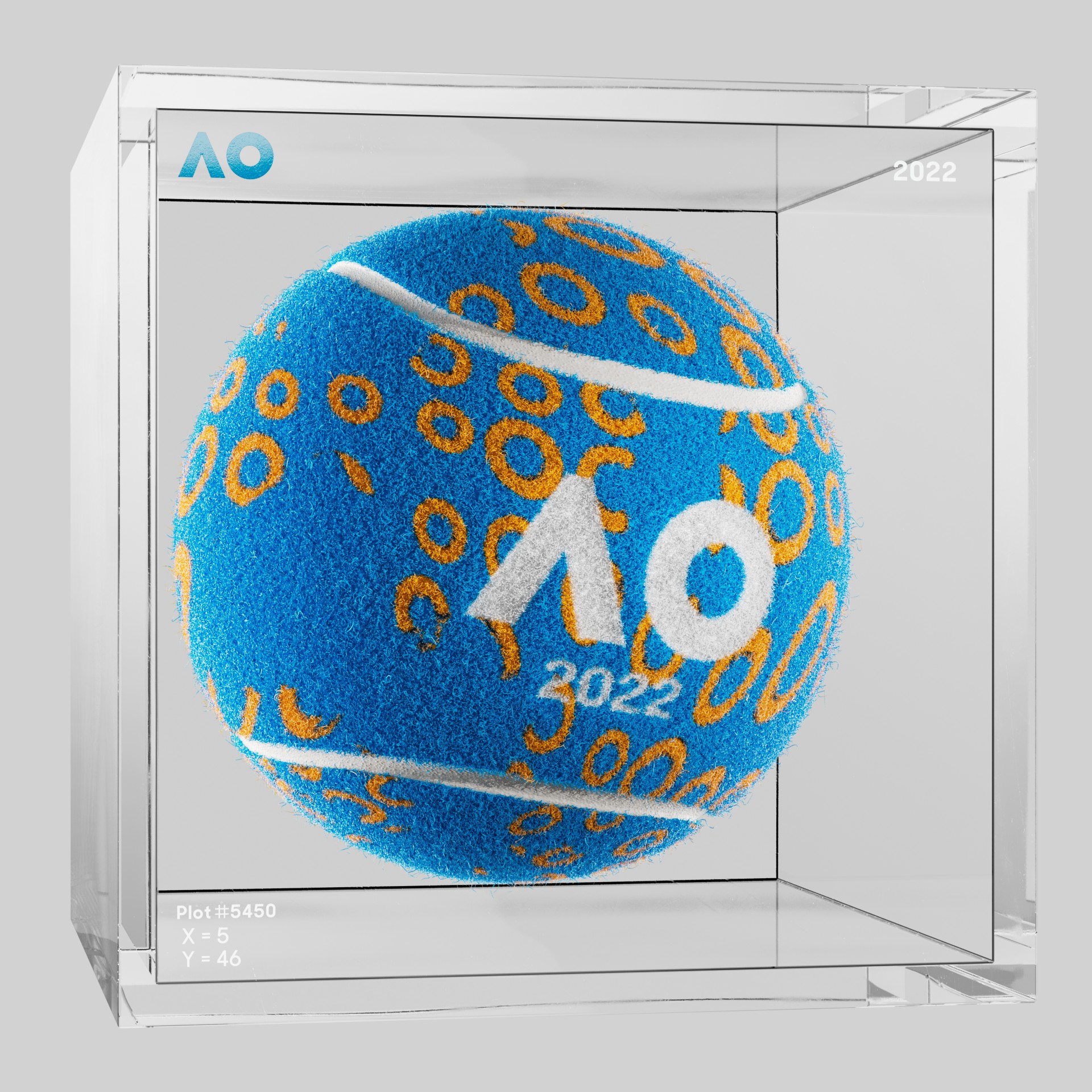 The Australian Open - The Australian Open Art Ball - AO Art Ball #4880 - NFT # 4880