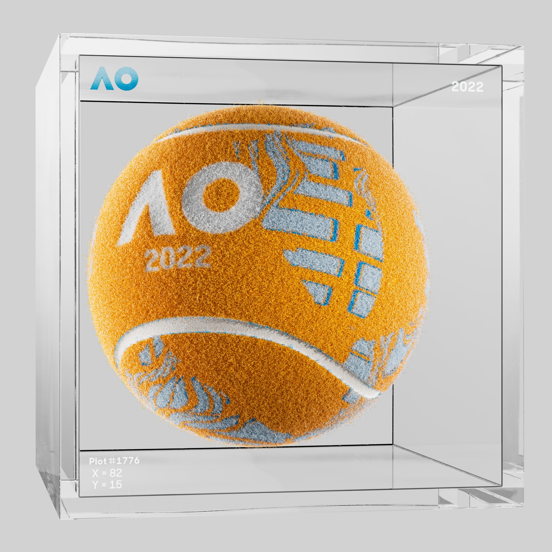 The Australian Open - The Australian Open Art Ball - AO Art Ball #4882 - NFT # 4882