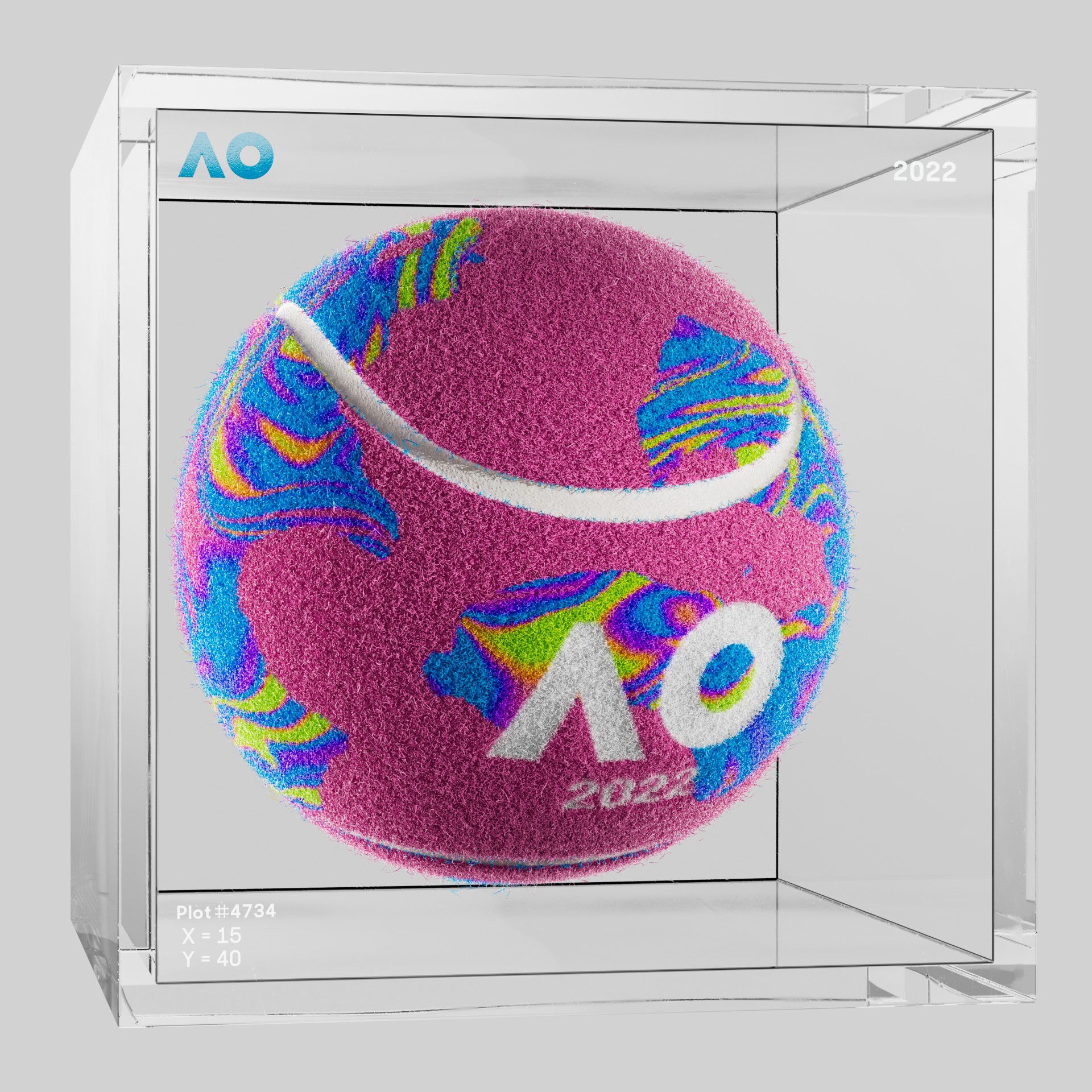 The Australian Open - The Australian Open Art Ball - AO Art Ball #4883 - NFT # 4883