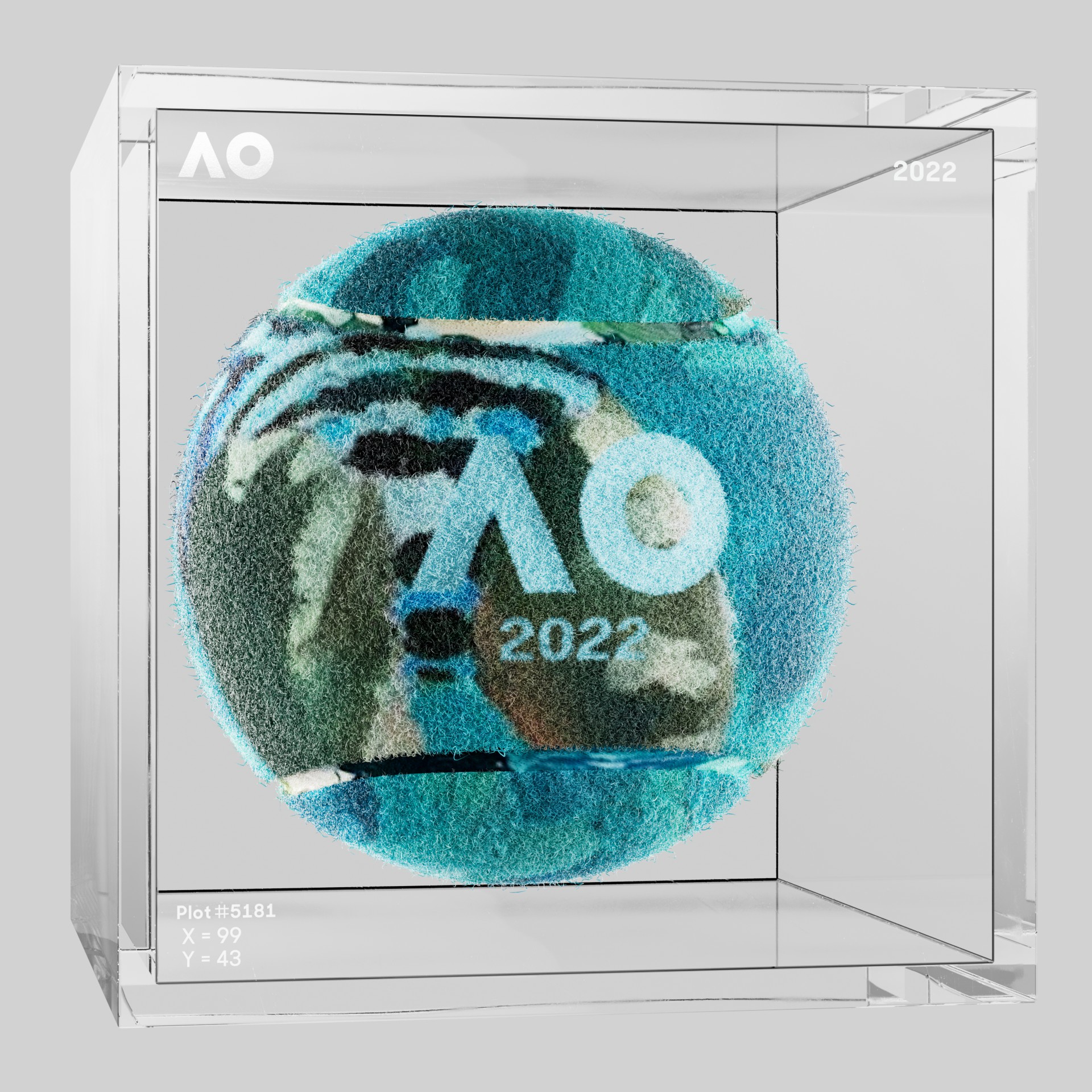 The Australian Open - The Australian Open Art Ball - AO Art Ball #4887 - NFT # 4887