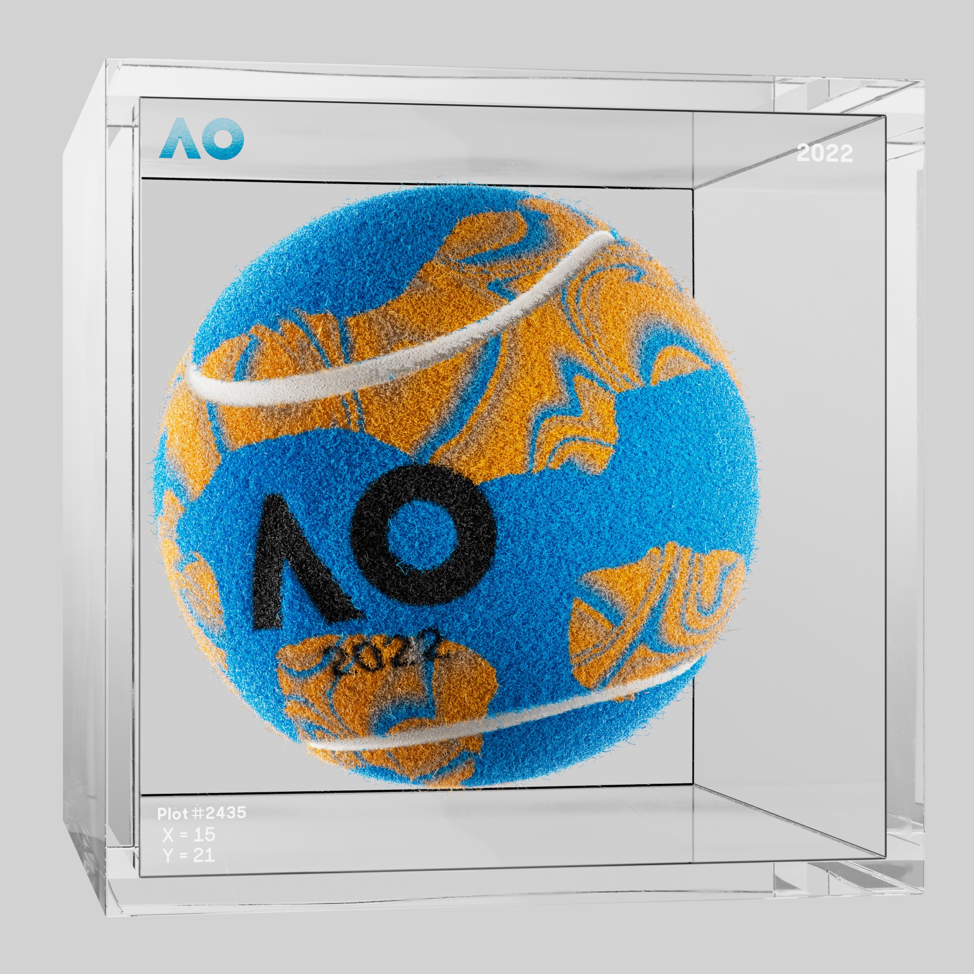 The Australian Open - The Australian Open Art Ball - AO Art Ball #4895 - NFT # 4895