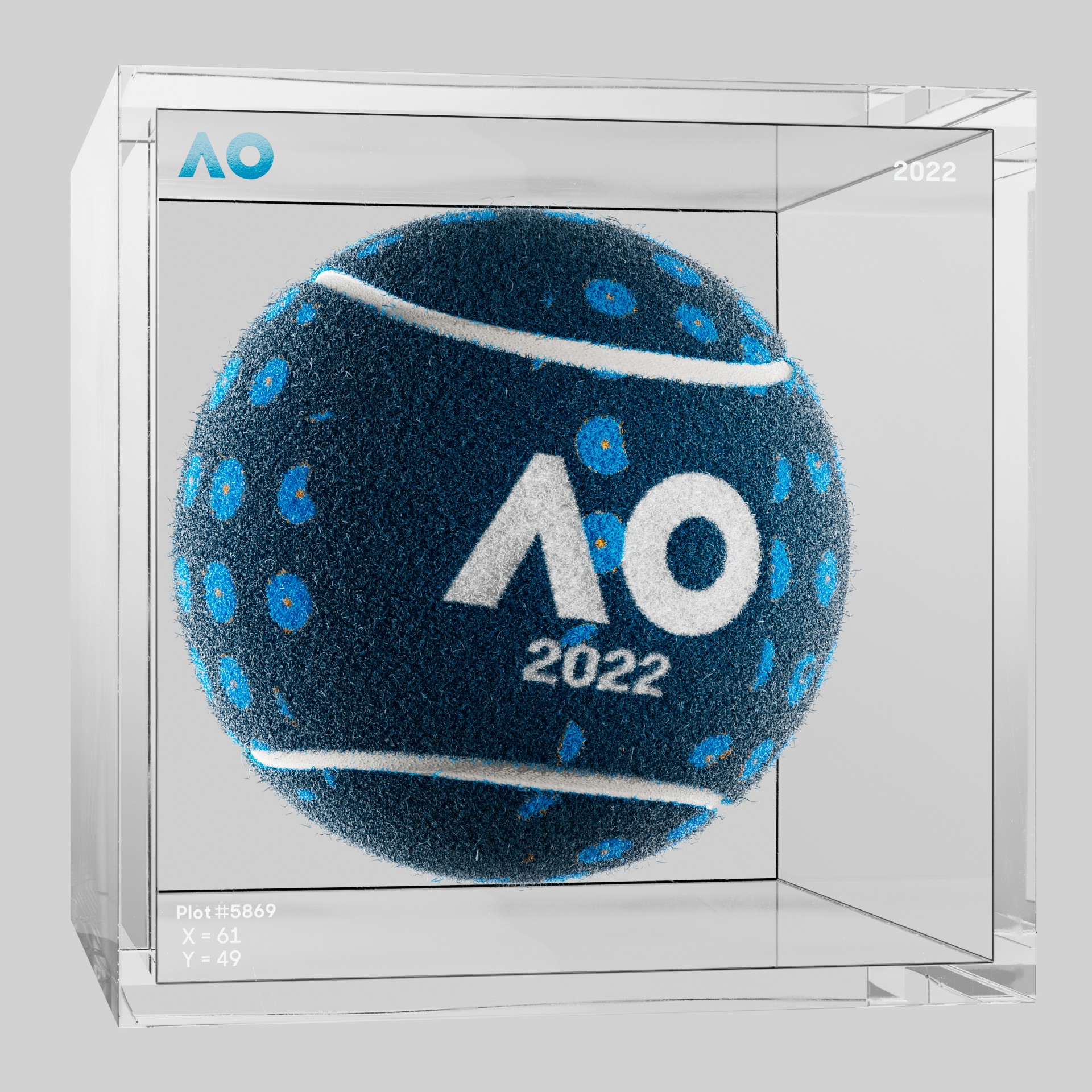 The Australian Open - The Australian Open Art Ball - AO Art Ball #4896 - NFT # 4896