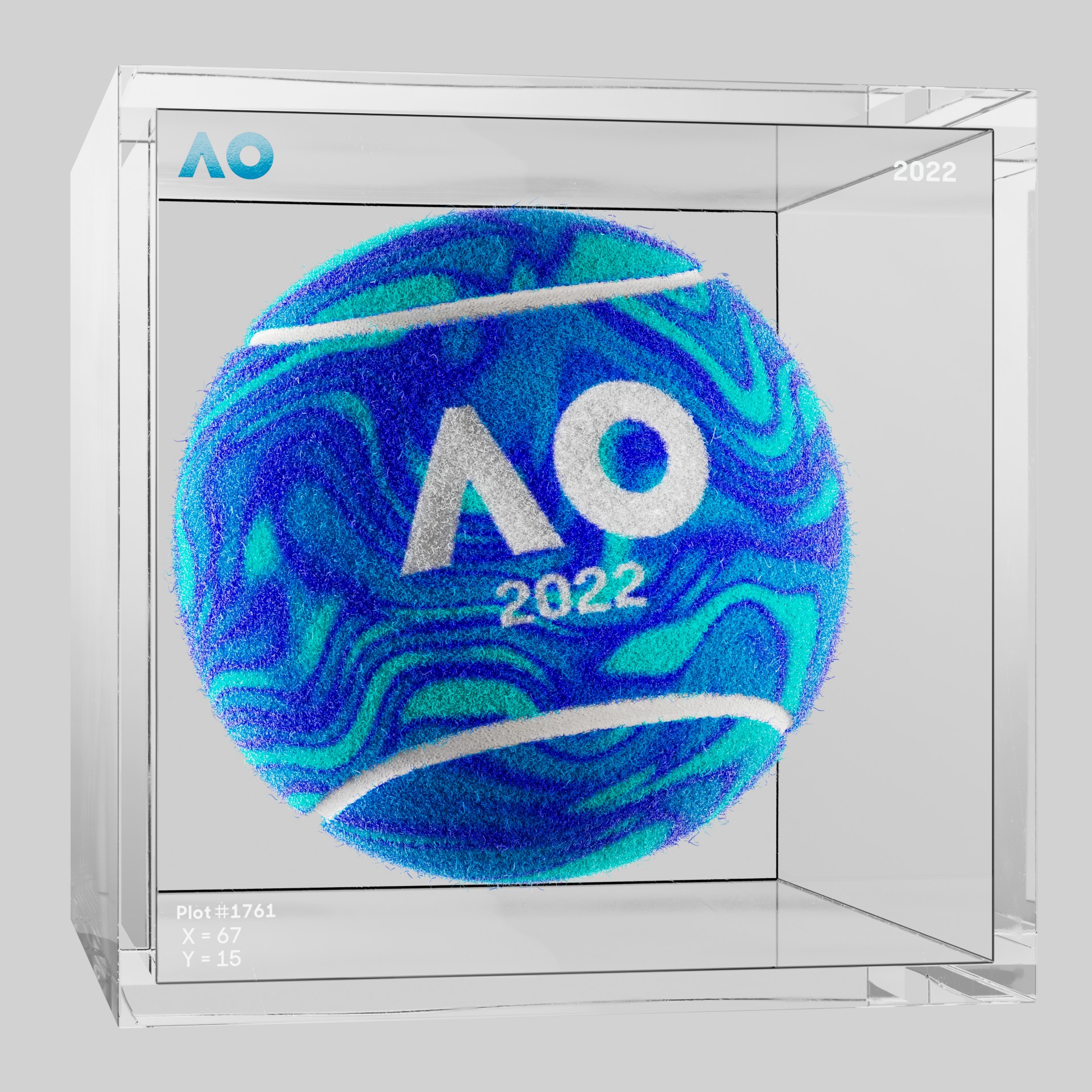 The Australian Open - The Australian Open Art Ball - AO Art Ball #4897 - NFT # 4897