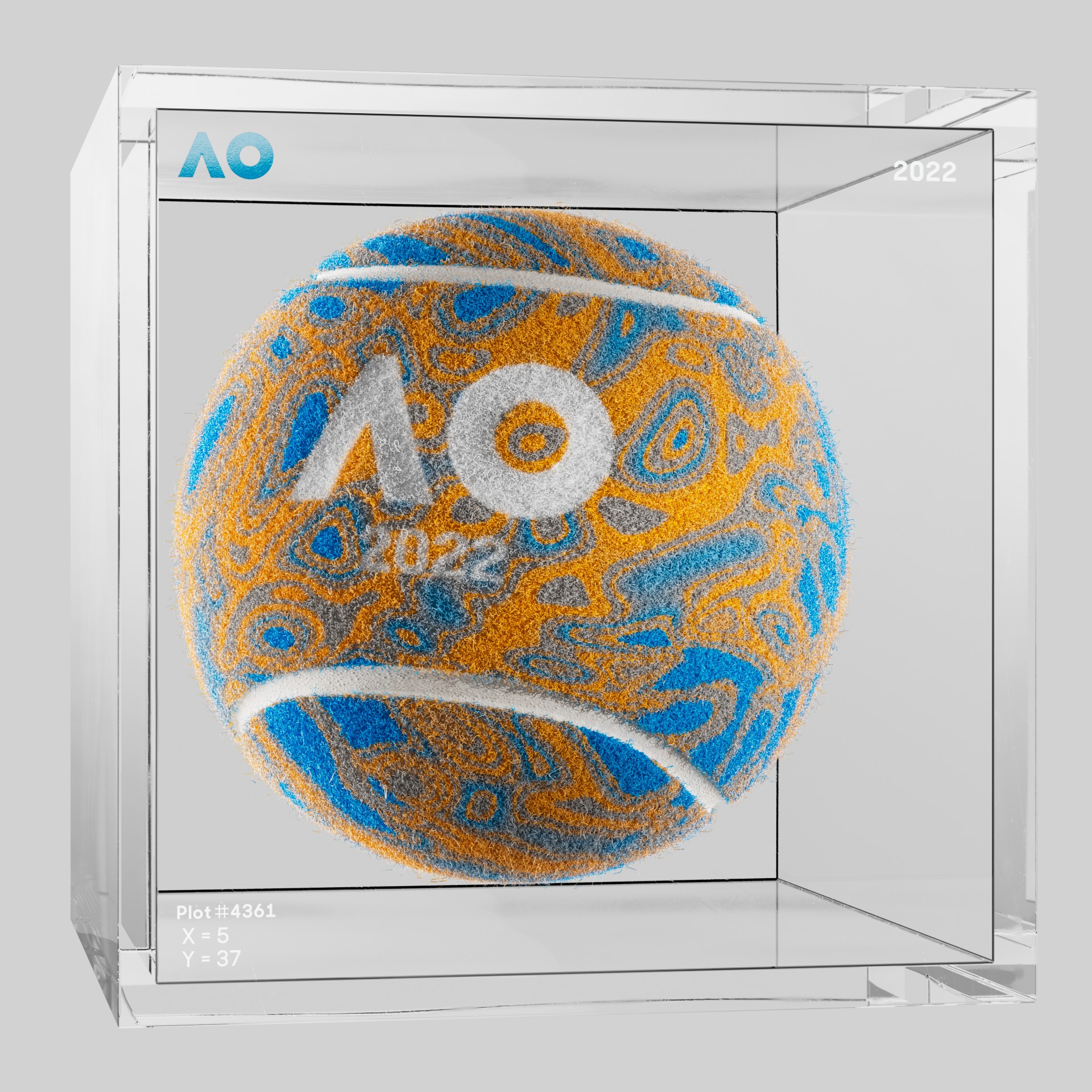 The Australian Open - The Australian Open Art Ball - AO Art Ball #4898 - NFT # 4898