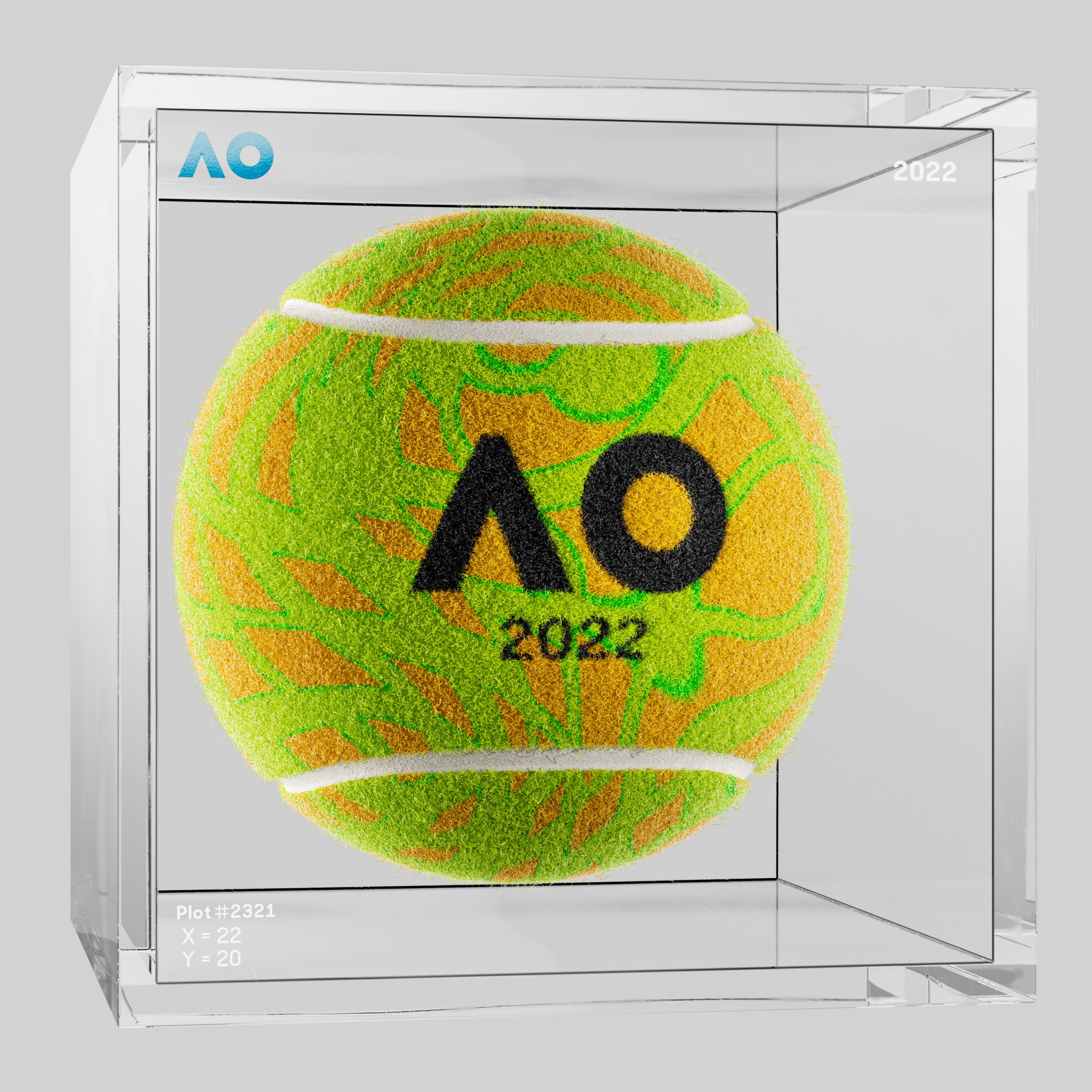 The Australian Open - The Australian Open Art Ball - AO Art Ball #4899 - NFT # 4899