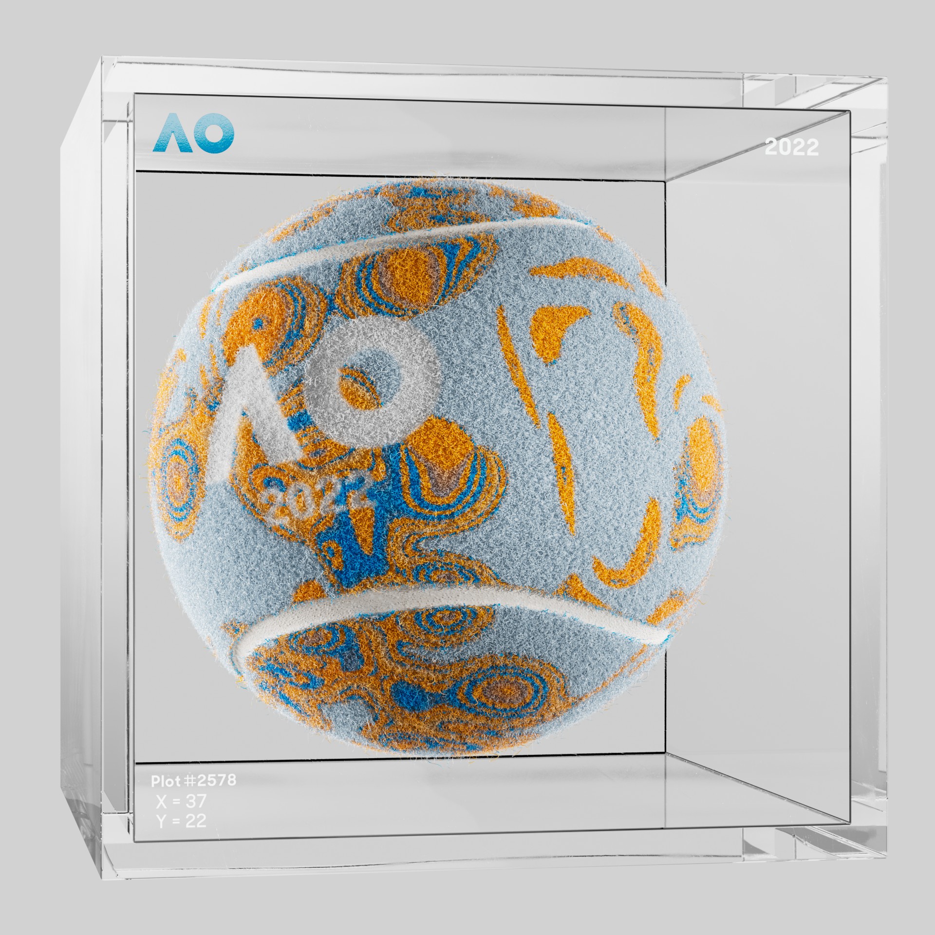 The Australian Open - The Australian Open Art Ball - AO Art Ball #49 - NFT # 49