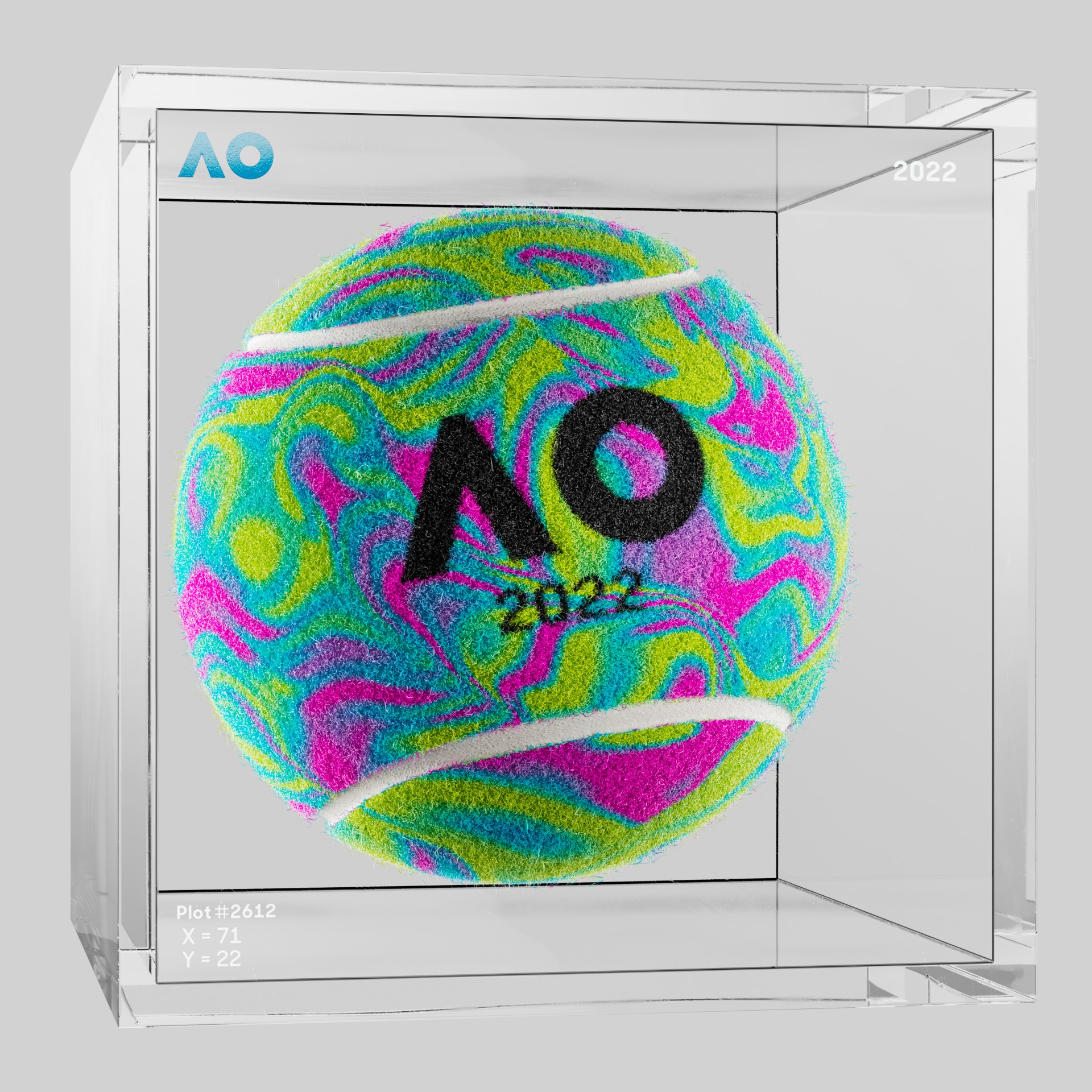 The Australian Open - The Australian Open Art Ball - AO Art Ball #4901 - NFT # 4901