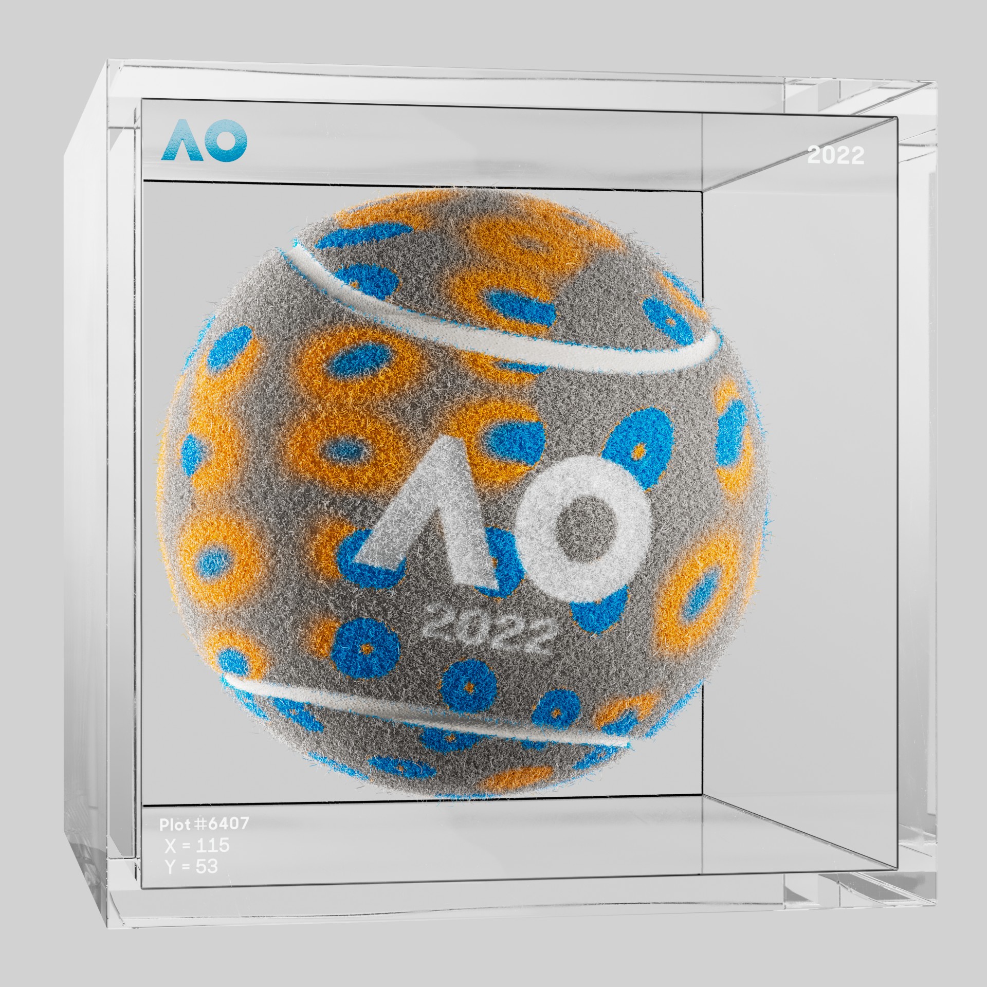The Australian Open - The Australian Open Art Ball - AO Art Ball #4902 - NFT # 4902