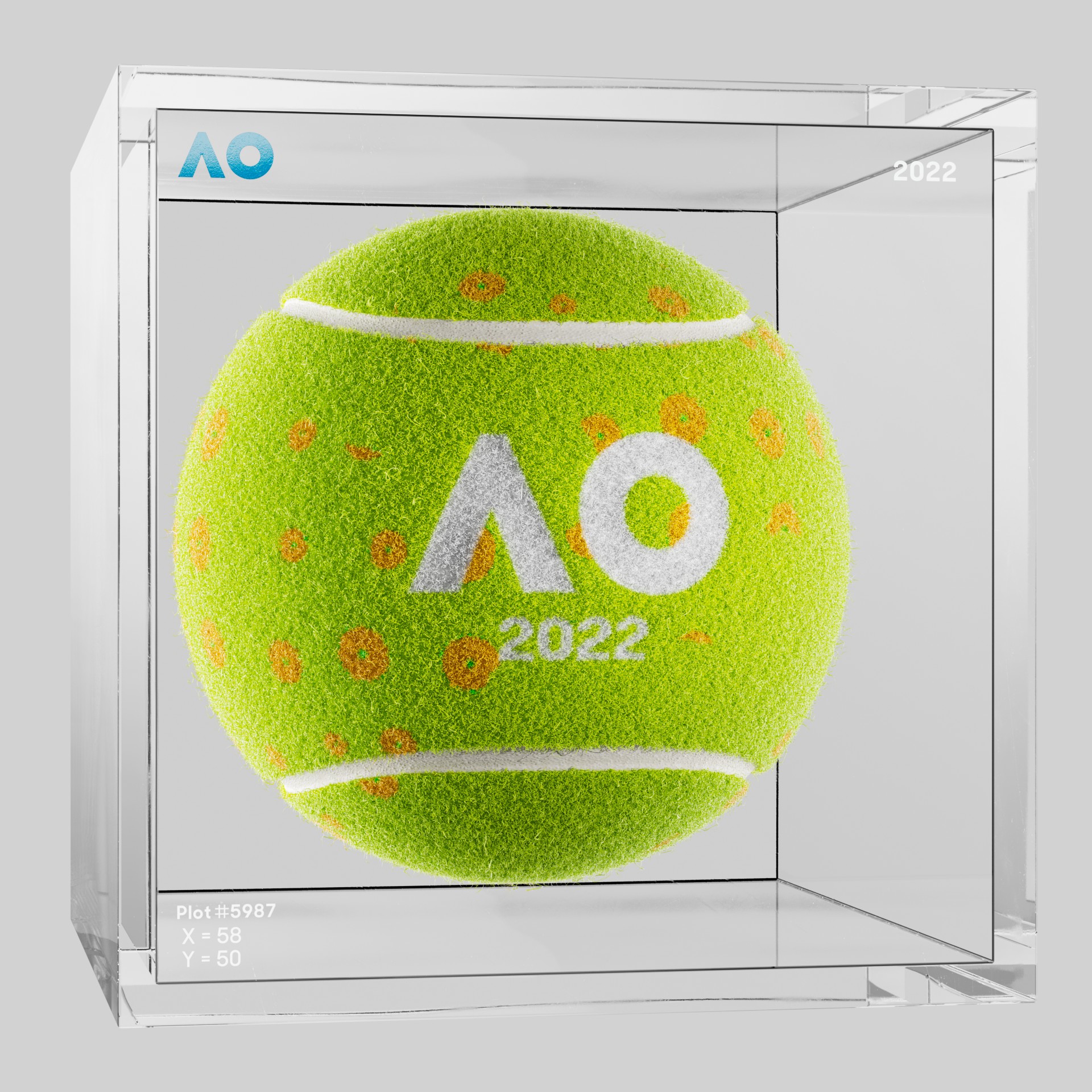 The Australian Open - The Australian Open Art Ball - AO Art Ball #4907 - NFT # 4907