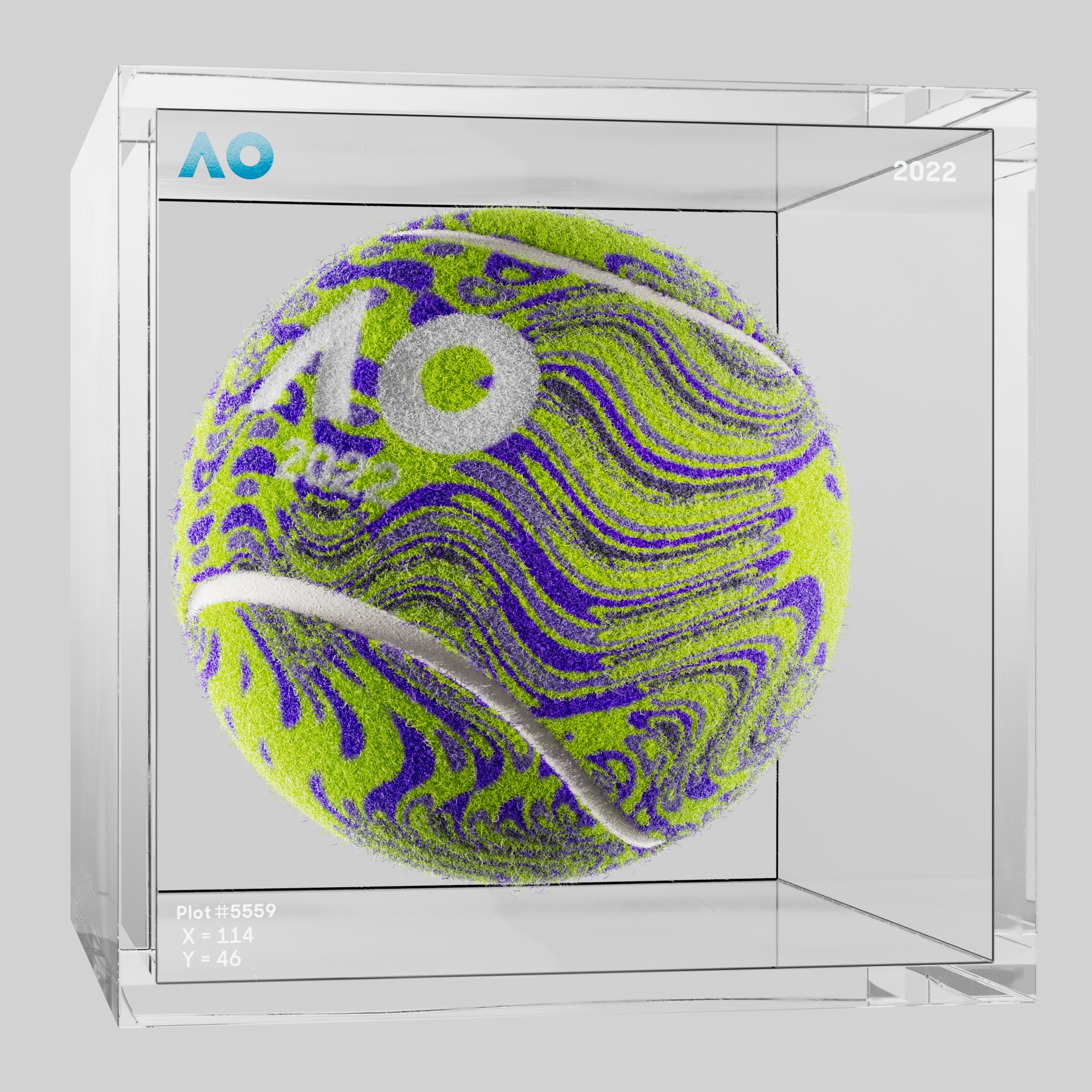 The Australian Open - The Australian Open Art Ball - AO Art Ball #4912 - NFT # 4912