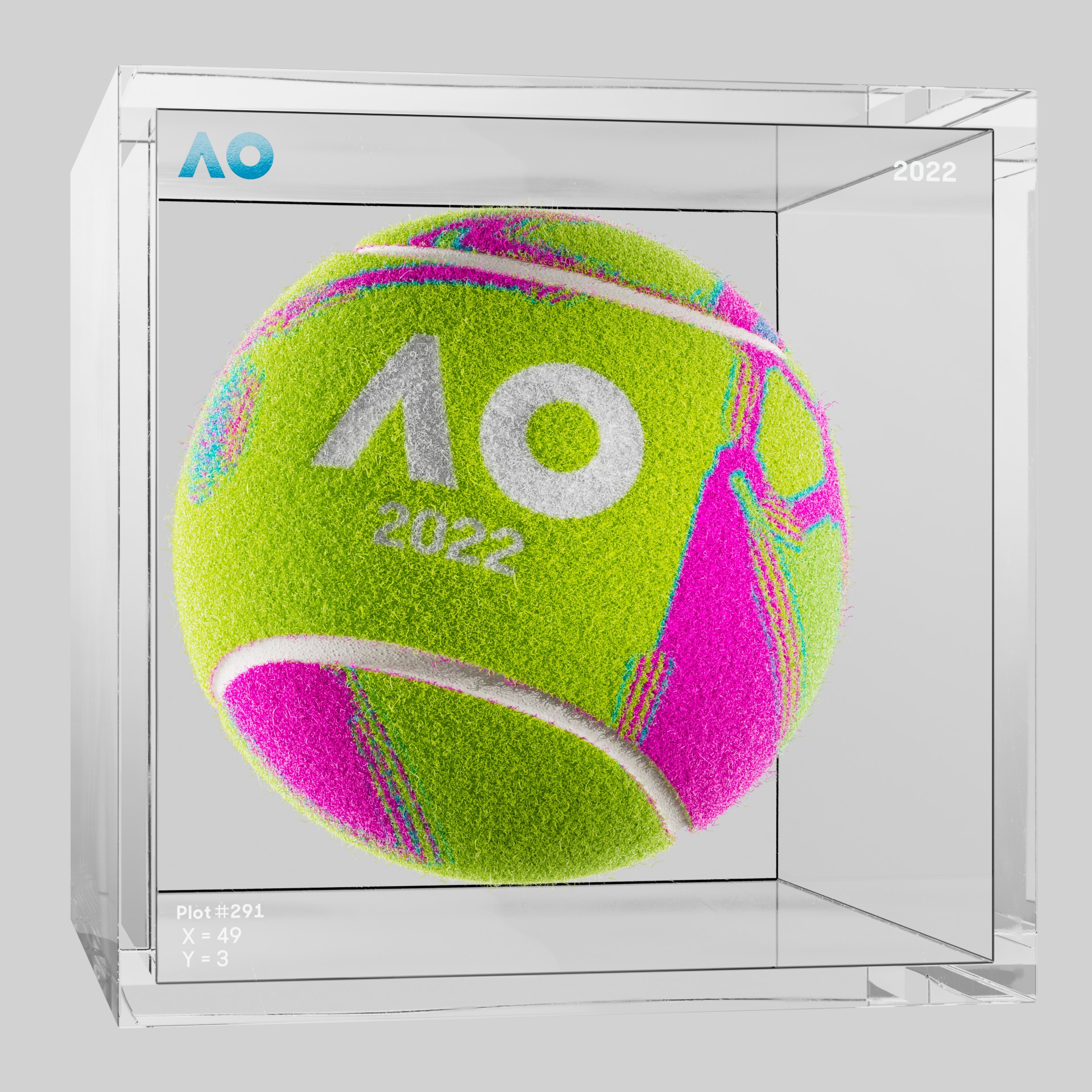 The Australian Open - The Australian Open Art Ball - AO Art Ball #4913 - NFT # 4913