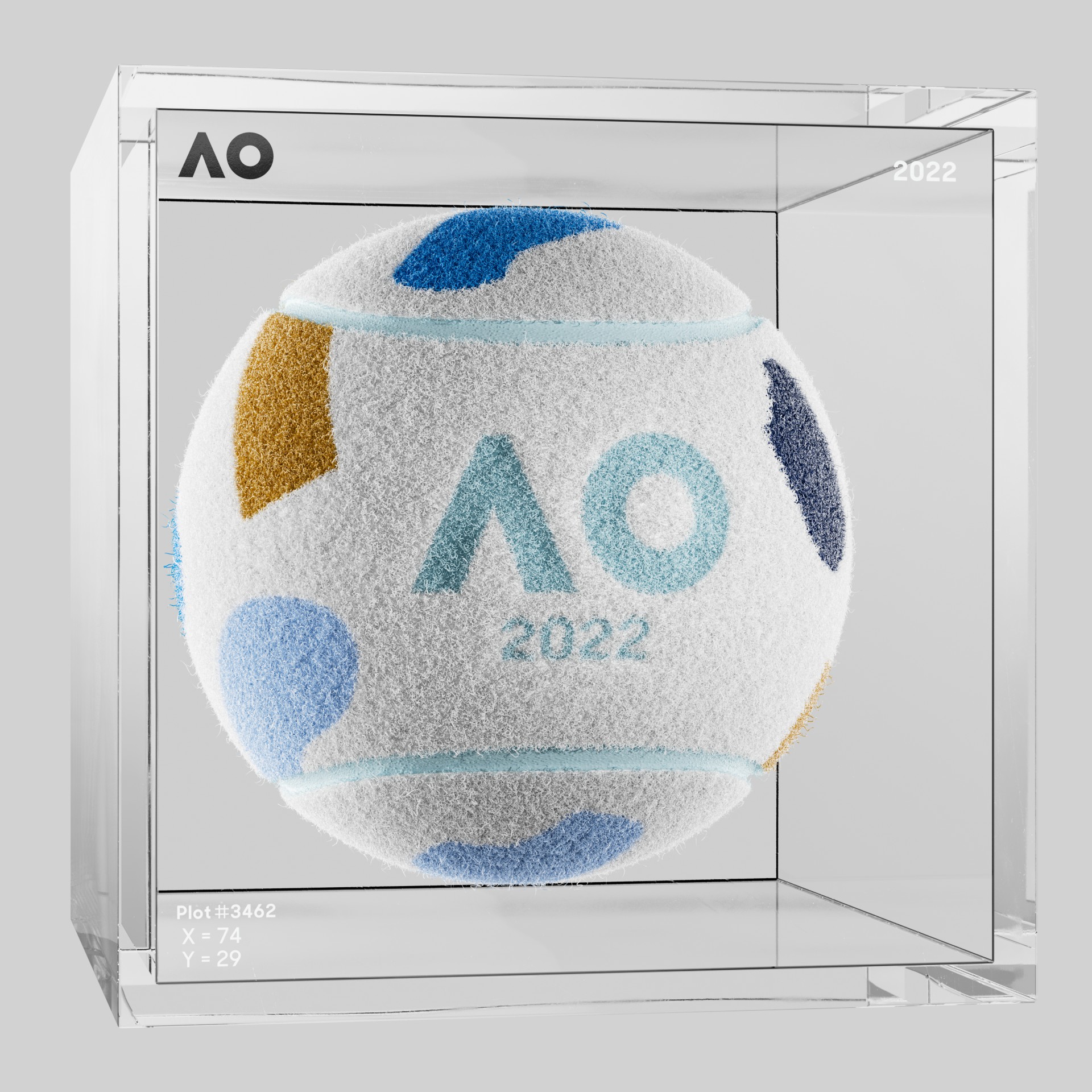 The Australian Open - The Australian Open Art Ball - AO Art Ball #4914 - NFT # 4914