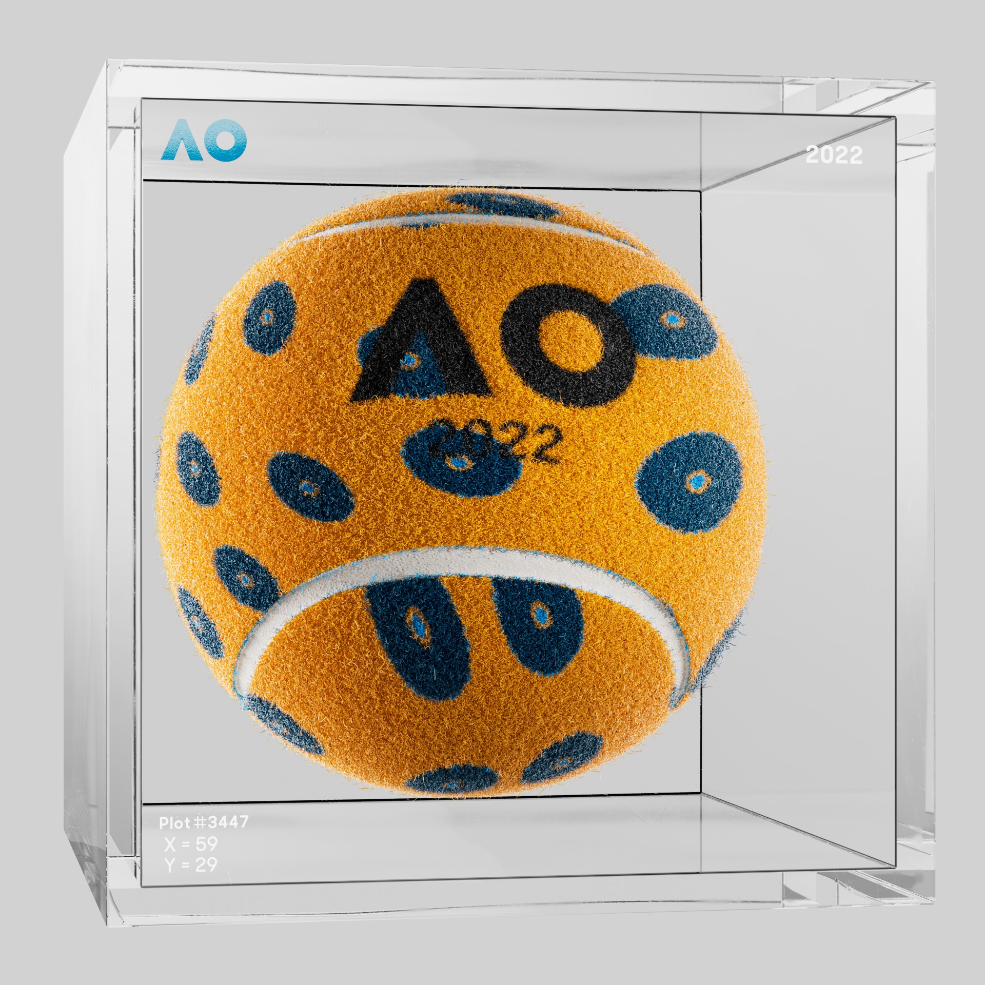 The Australian Open - The Australian Open Art Ball - AO Art Ball #4915 - NFT # 4915