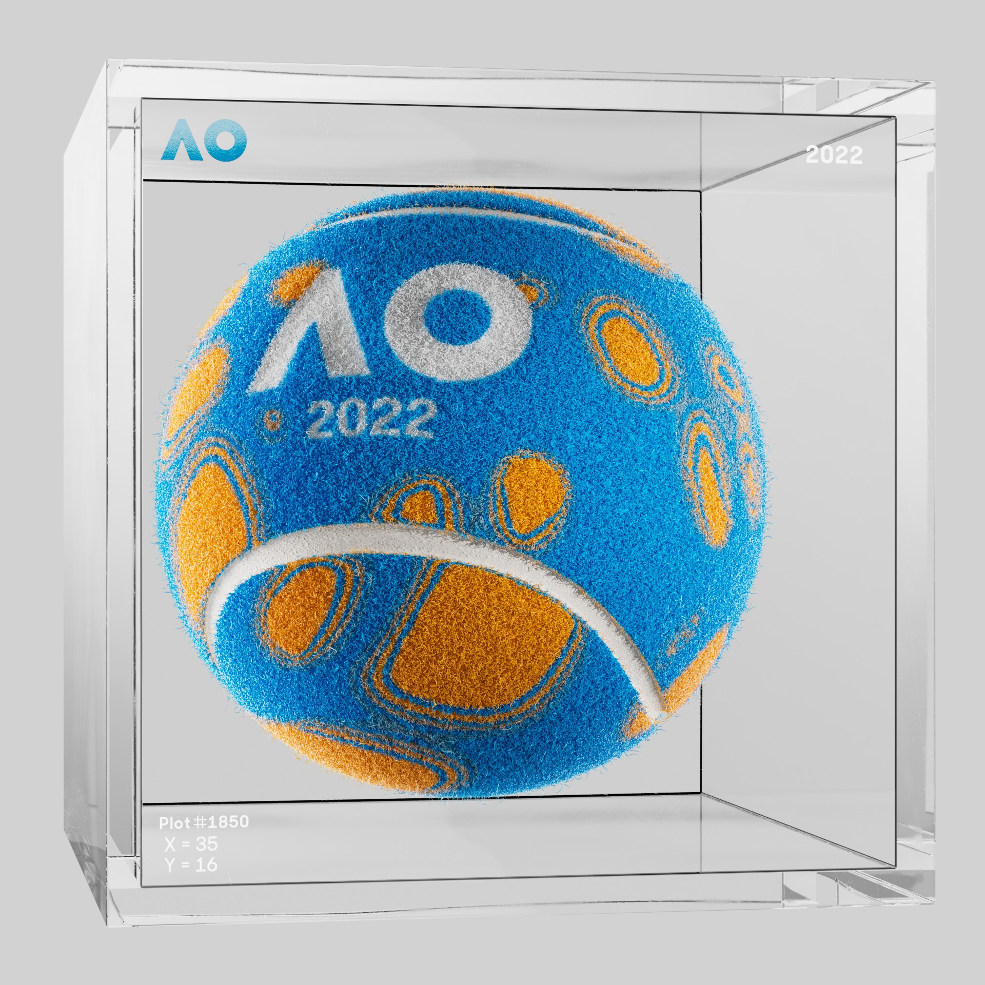 The Australian Open - The Australian Open Art Ball - AO Art Ball #4916 - NFT # 4916