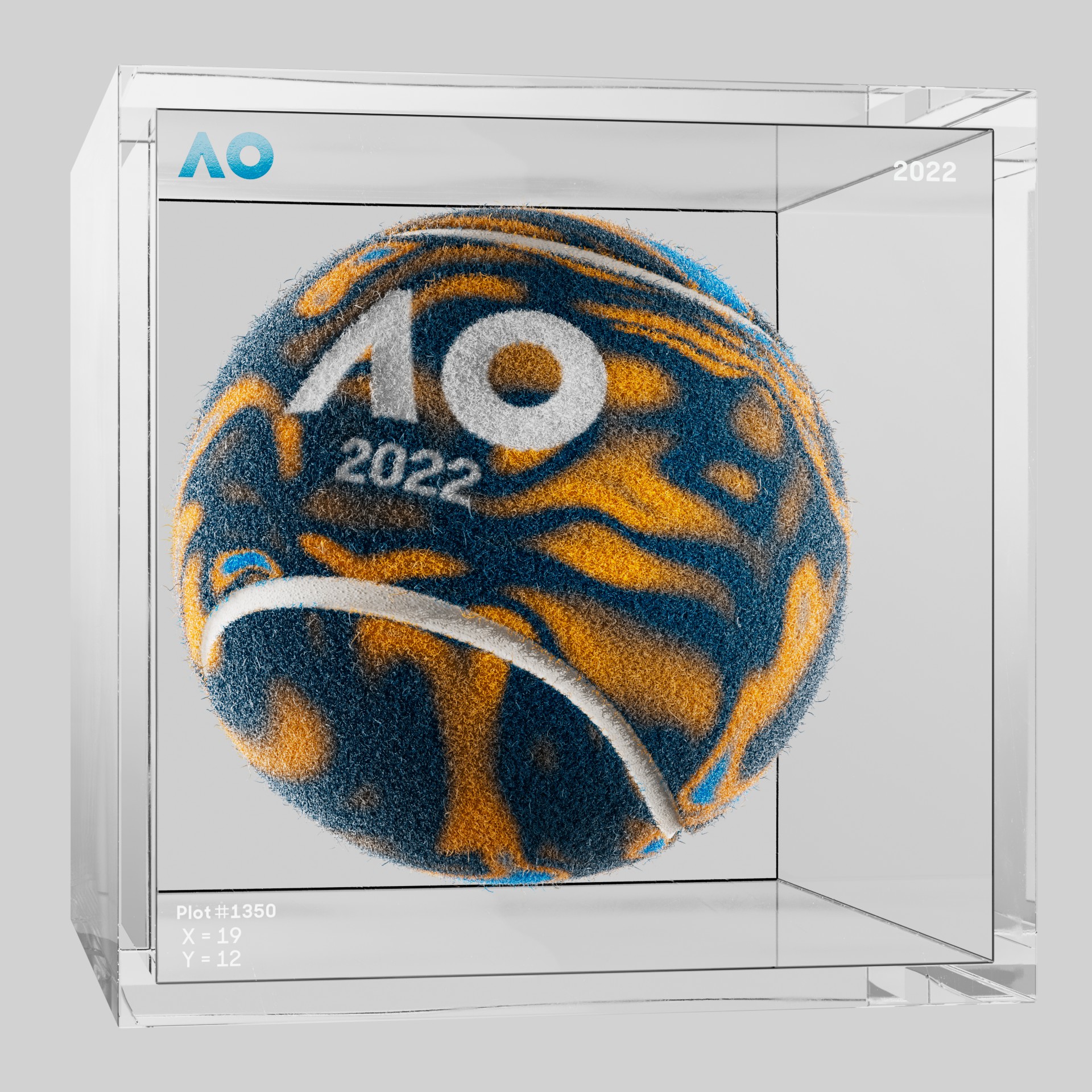 The Australian Open - The Australian Open Art Ball - AO Art Ball #4917 - NFT # 4917