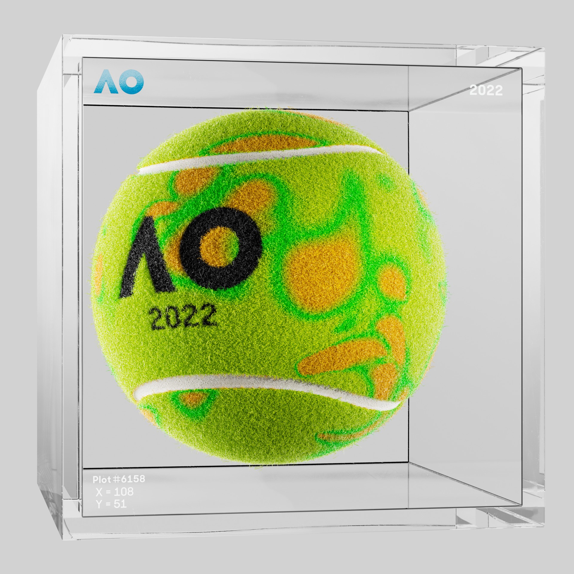 The Australian Open - The Australian Open Art Ball - AO Art Ball #4920 - NFT # 4920