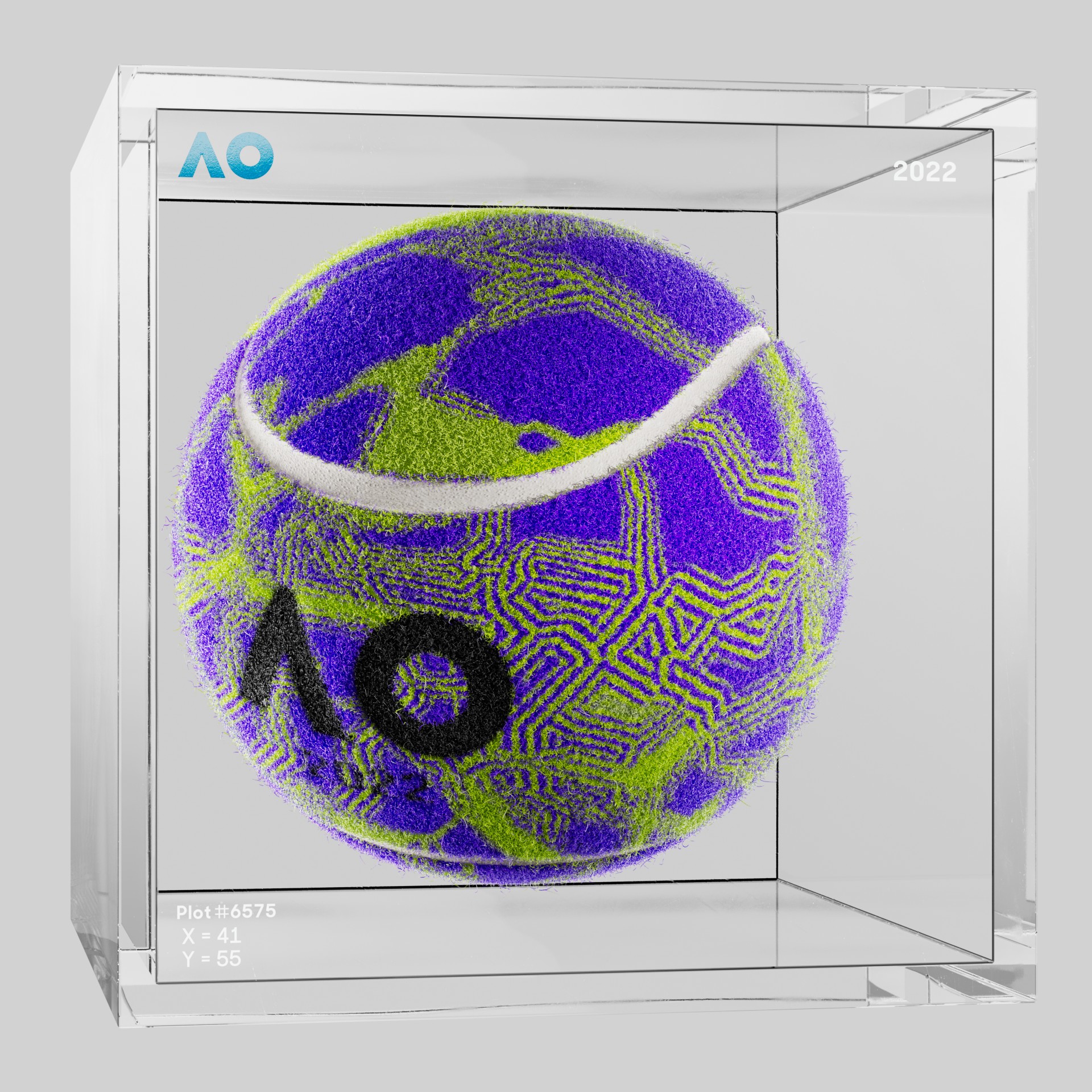 The Australian Open - The Australian Open Art Ball - AO Art Ball #4922 - NFT # 4922