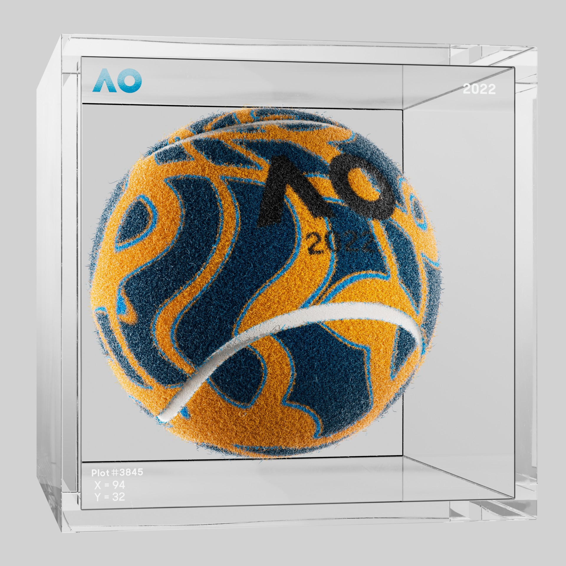 The Australian Open - The Australian Open Art Ball - AO Art Ball #4926 - NFT # 4926