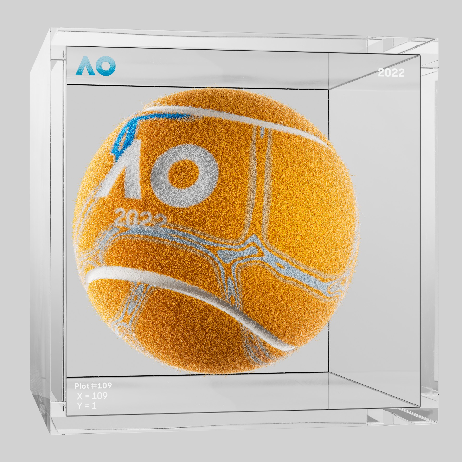 The Australian Open - The Australian Open Art Ball - AO Art Ball #4929 - NFT # 4929