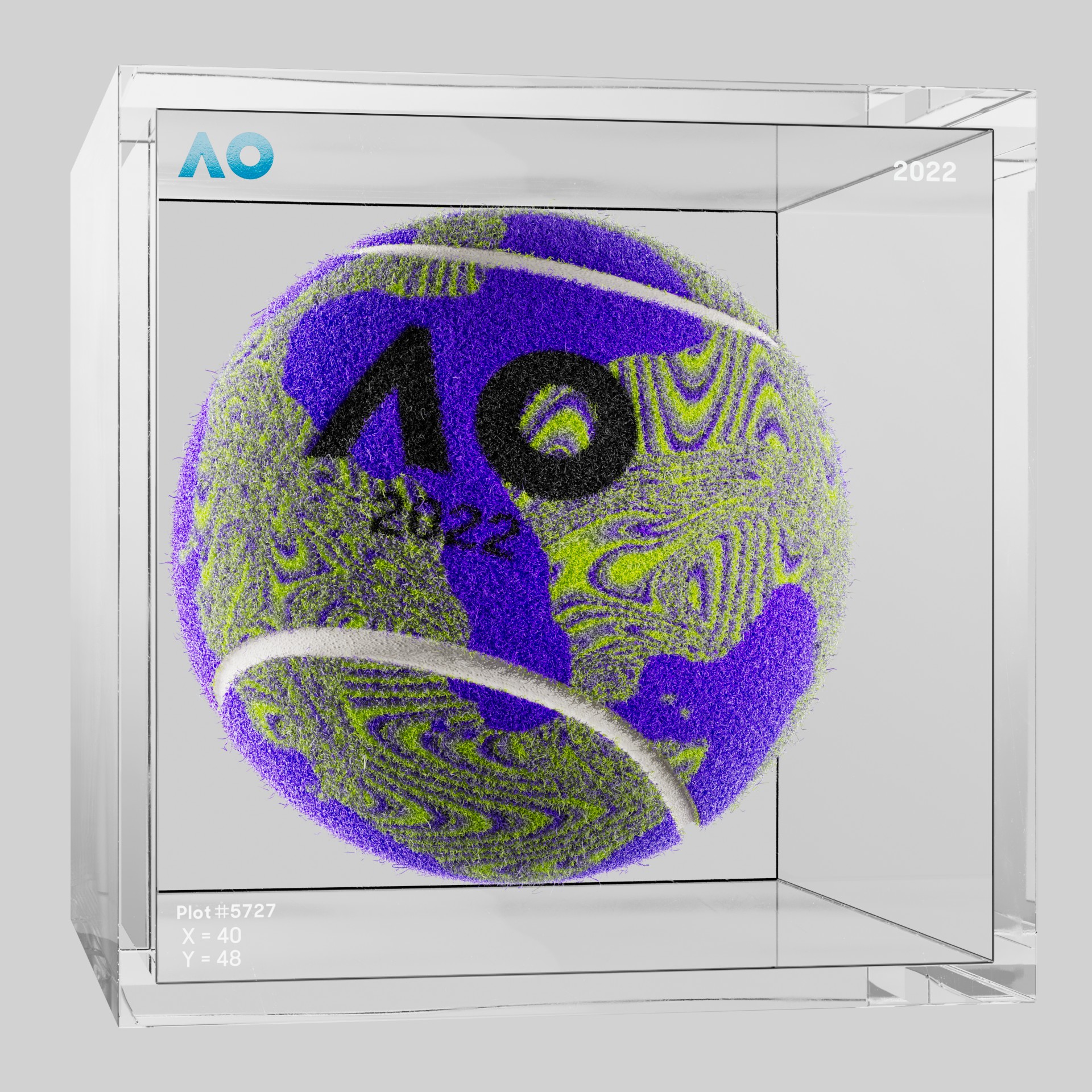 The Australian Open - The Australian Open Art Ball - AO Art Ball #4930 - NFT # 4930