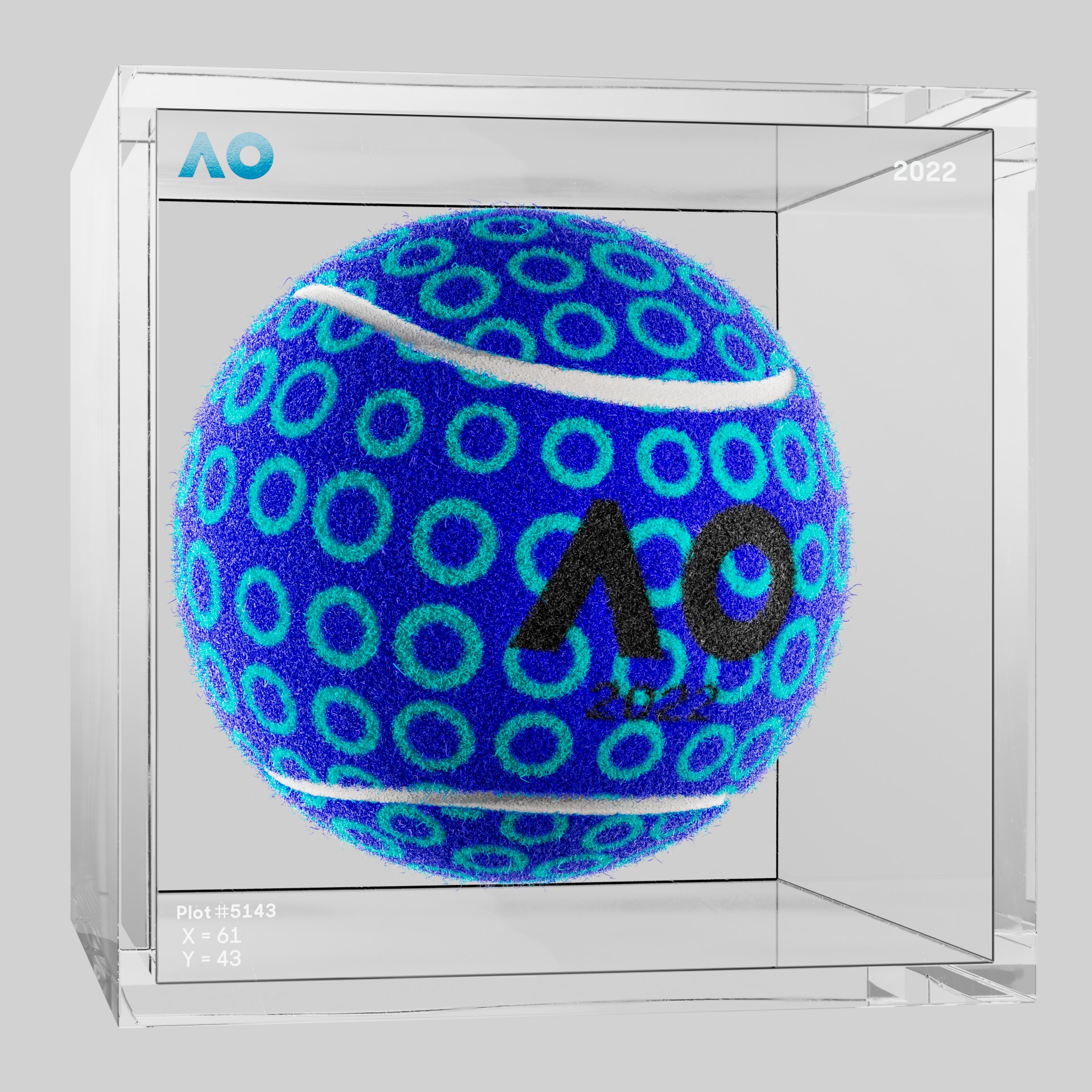 The Australian Open - The Australian Open Art Ball - AO Art Ball #4932 - NFT # 4932