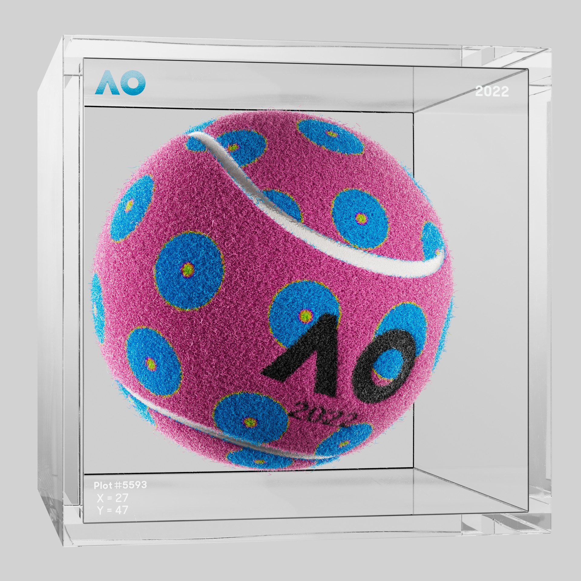 The Australian Open - The Australian Open Art Ball - AO Art Ball #4933 - NFT # 4933