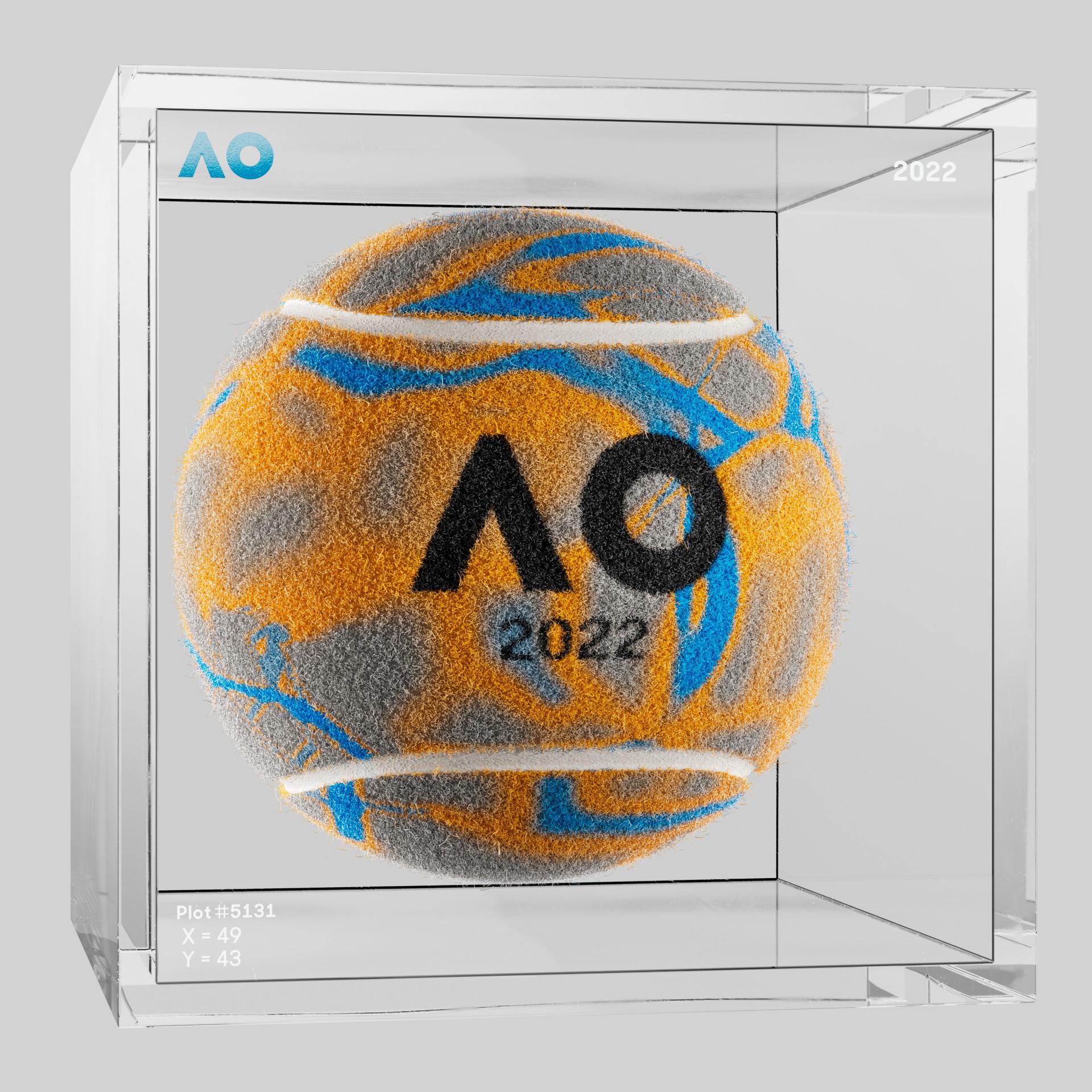 The Australian Open - The Australian Open Art Ball - AO Art Ball #4934 - NFT # 4934