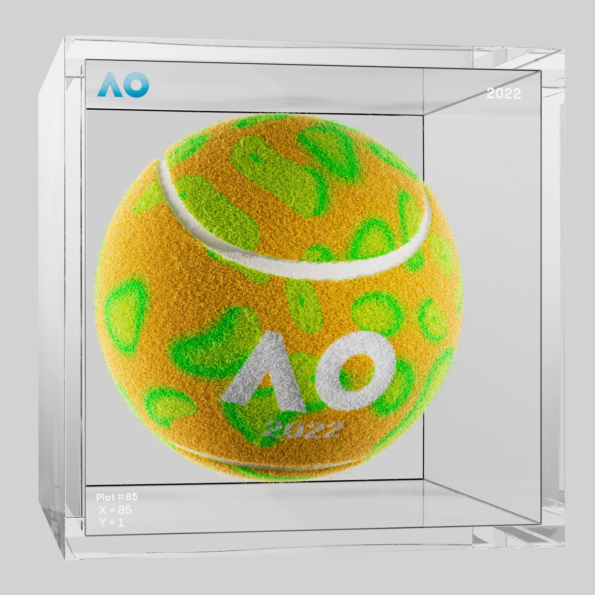 The Australian Open - The Australian Open Art Ball - AO Art Ball #4936 - NFT # 4936