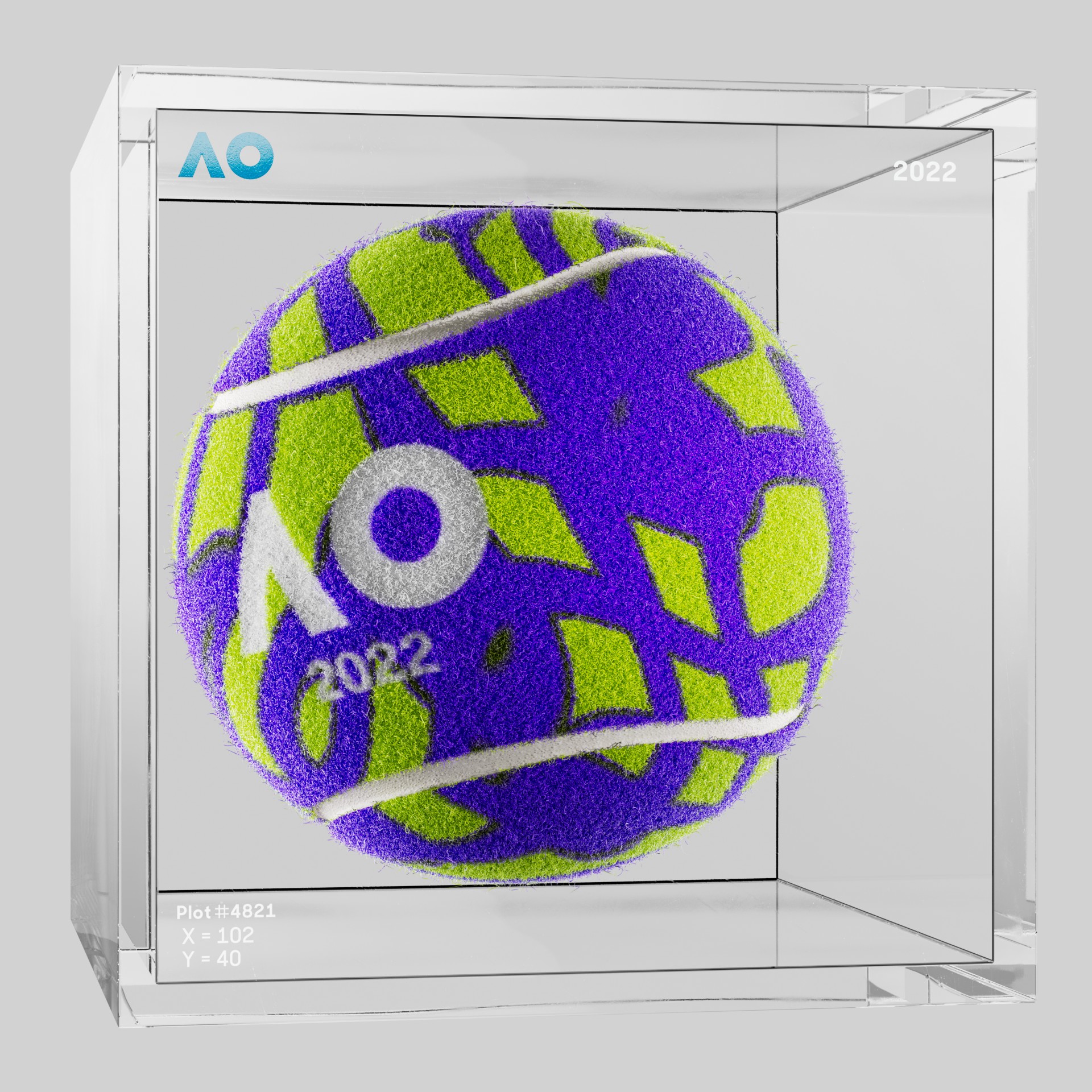The Australian Open - The Australian Open Art Ball - AO Art Ball #4937 - NFT # 4937