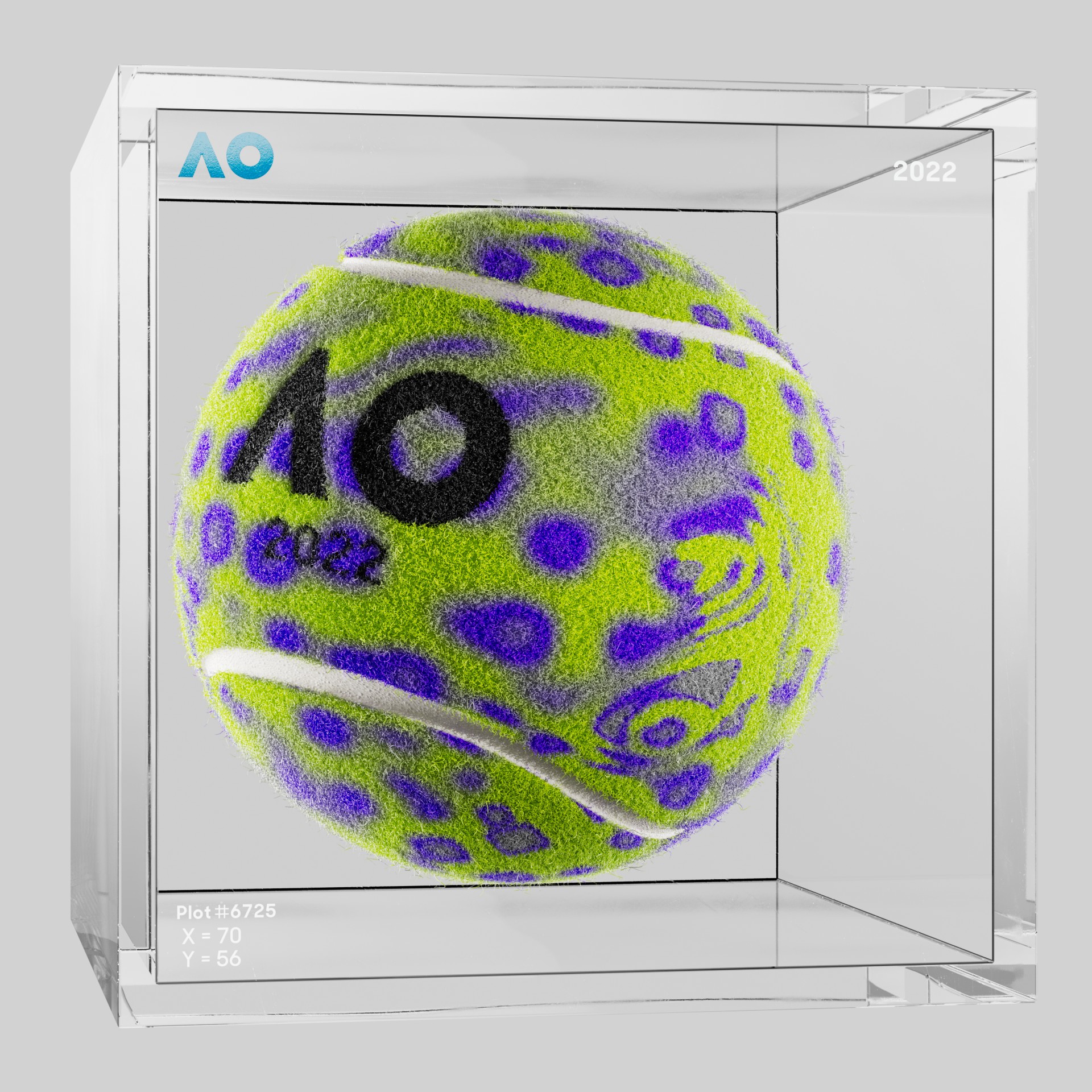 The Australian Open - The Australian Open Art Ball - AO Art Ball #4939 - NFT # 4939