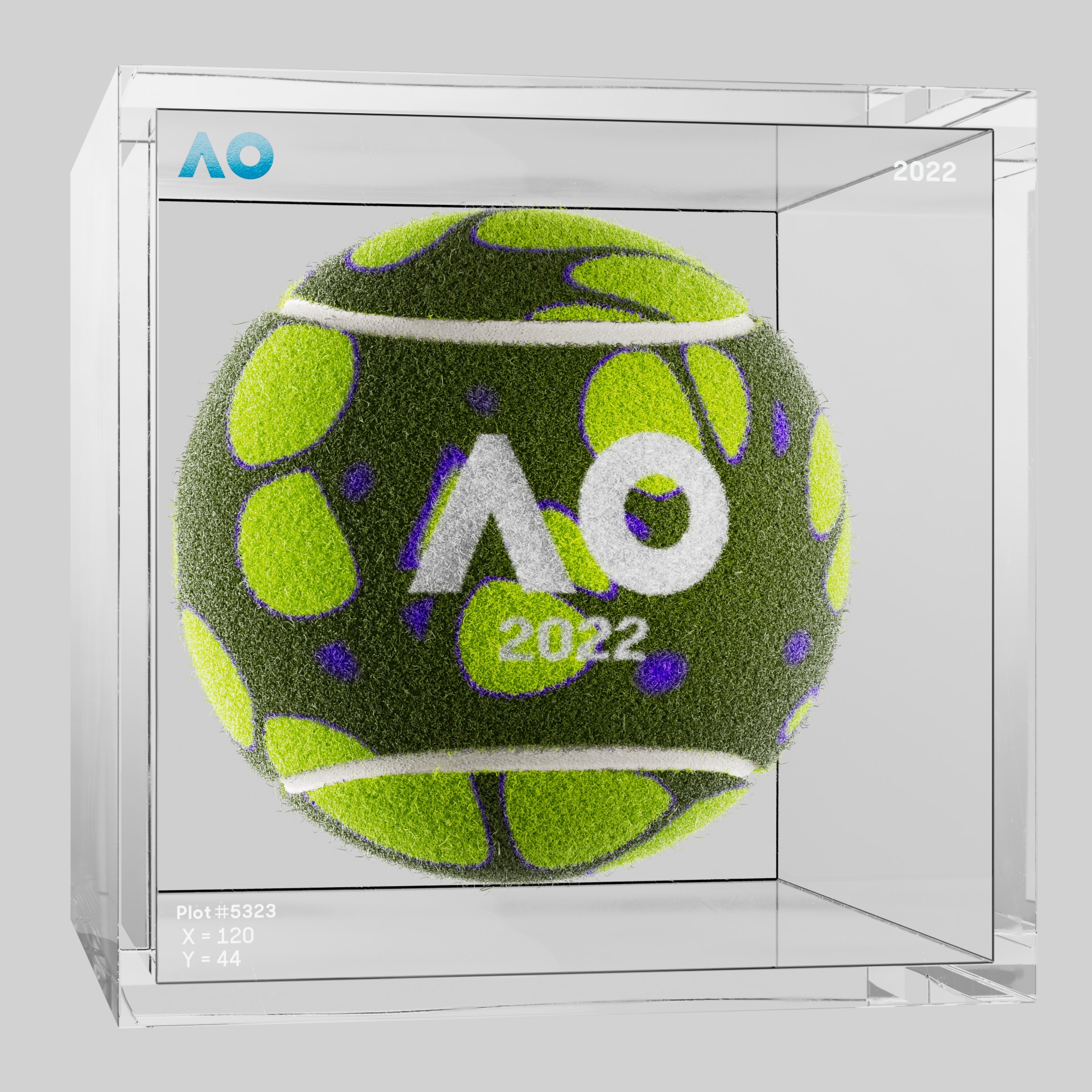 The Australian Open - The Australian Open Art Ball - AO Art Ball #494 - NFT # 494