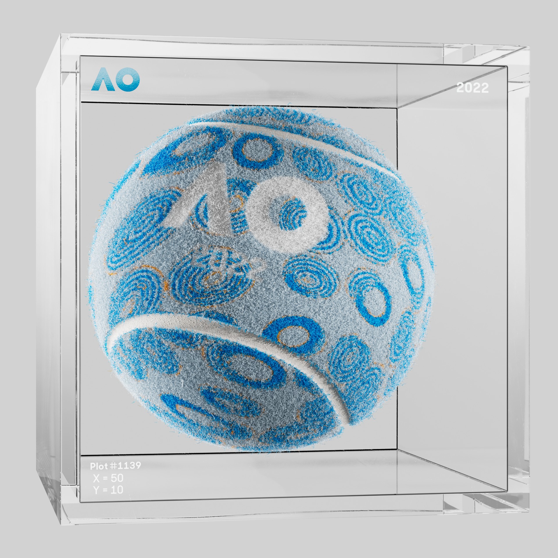 The Australian Open - The Australian Open Art Ball - AO Art Ball #4940 - NFT # 4940