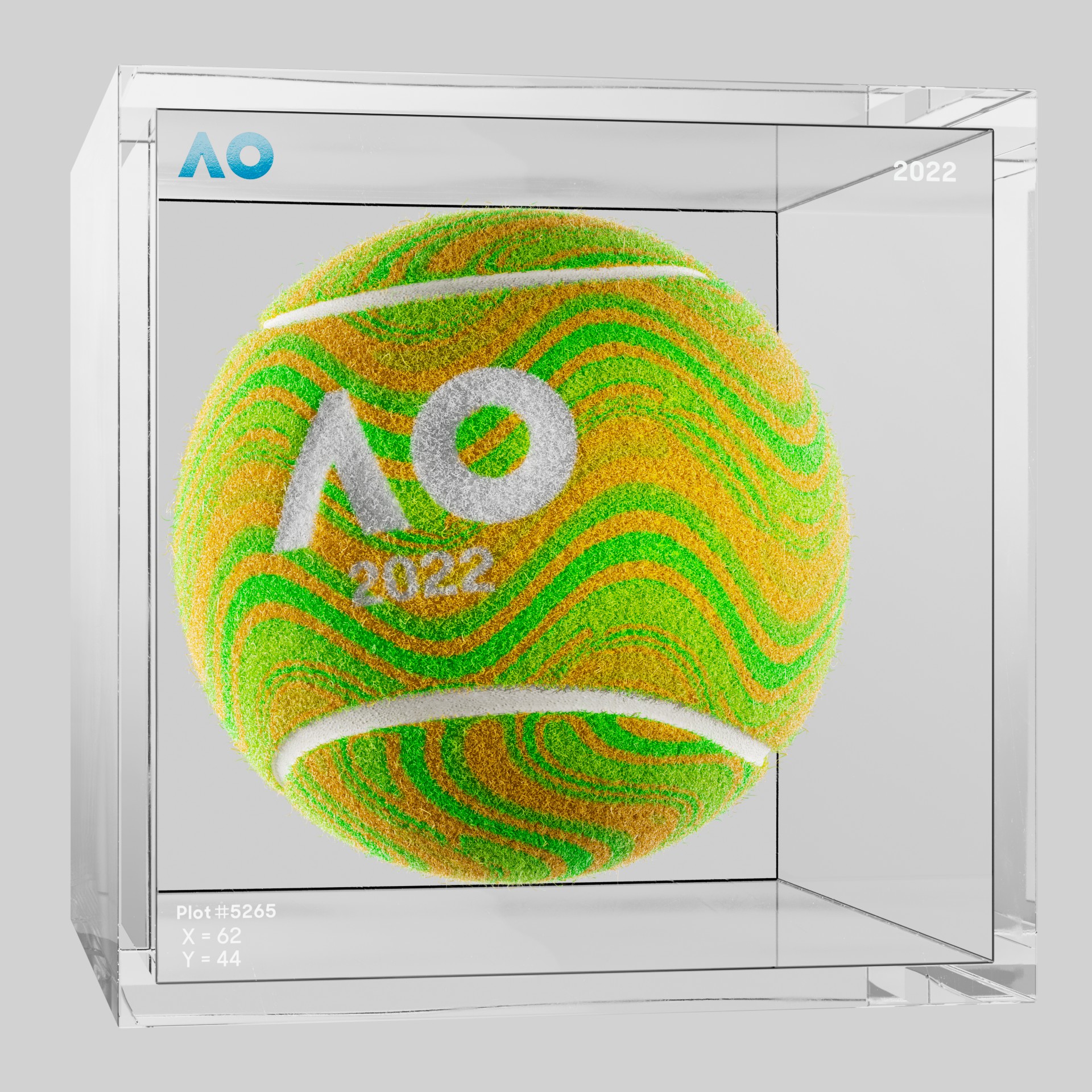 The Australian Open - The Australian Open Art Ball - AO Art Ball #4941 - NFT # 4941