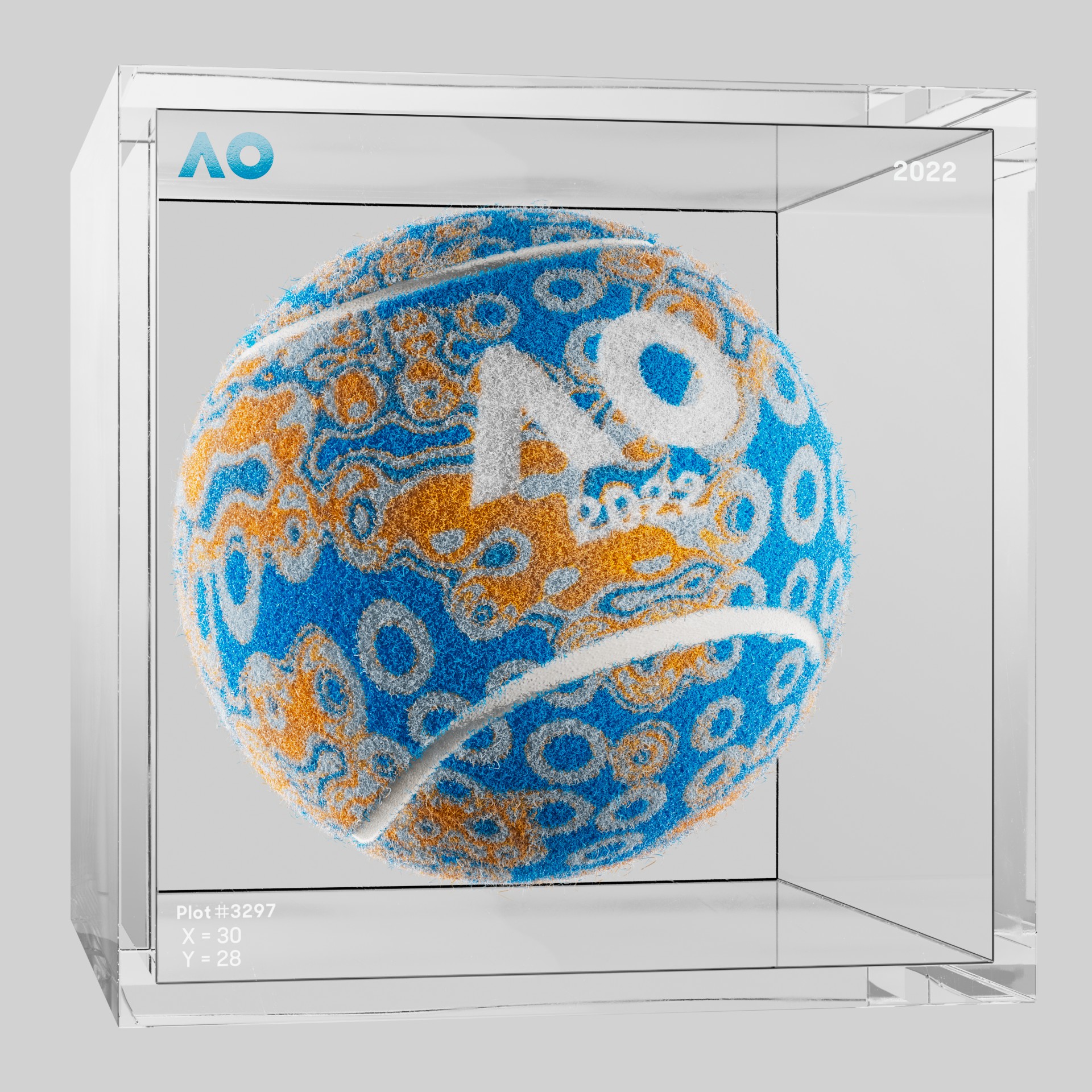 The Australian Open - The Australian Open Art Ball - AO Art Ball #4942 - NFT # 4942