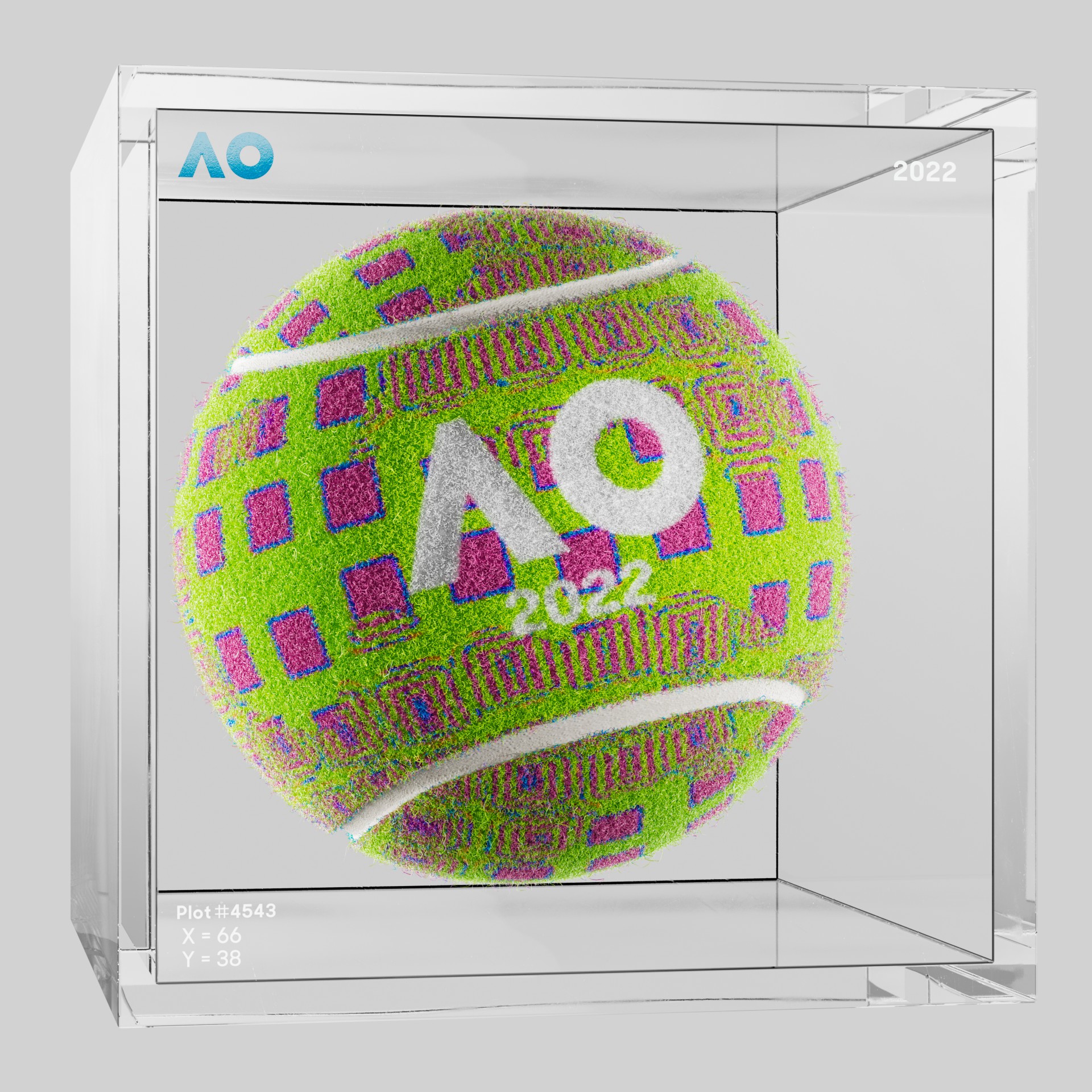 The Australian Open - The Australian Open Art Ball - AO Art Ball #4943 - NFT # 4943