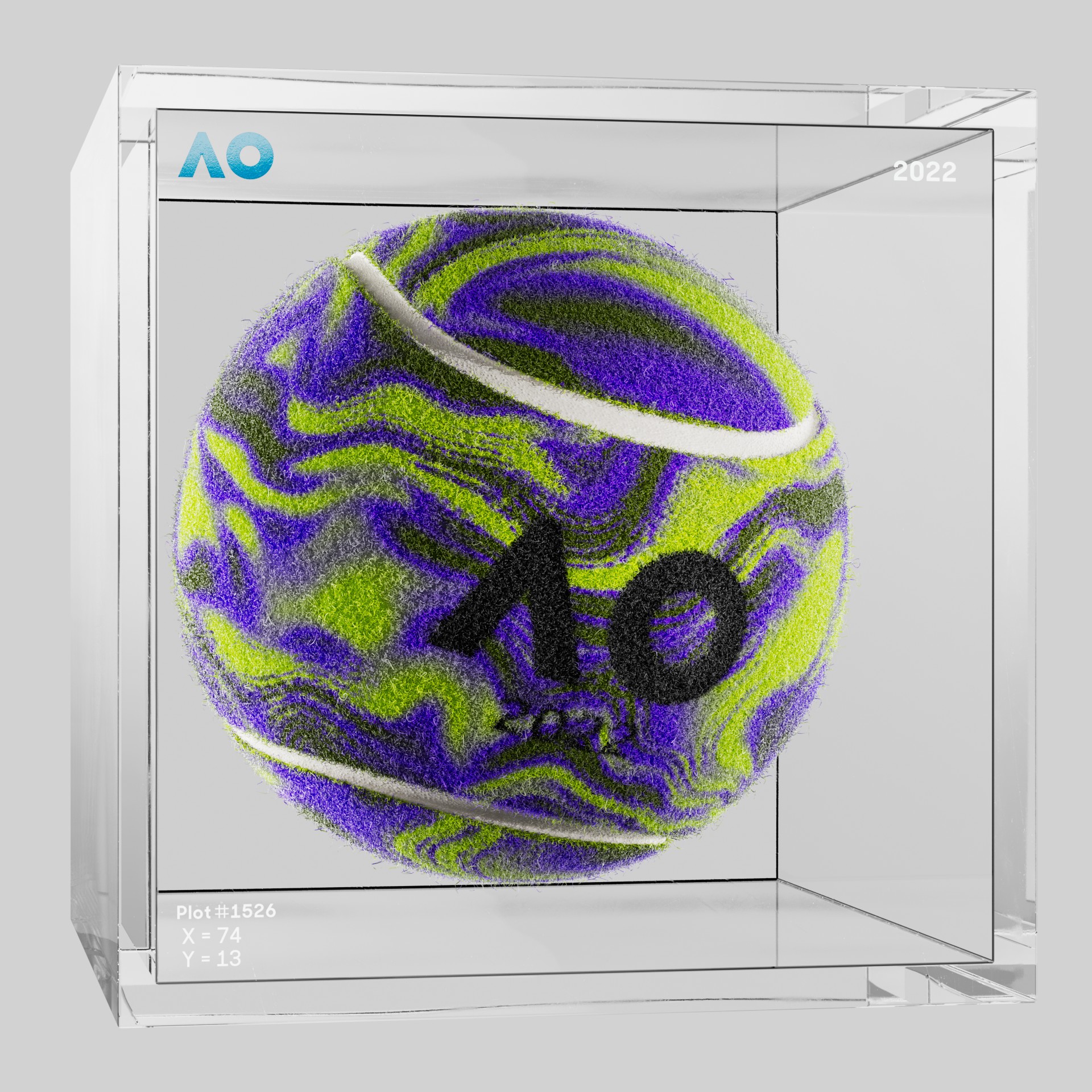 The Australian Open - The Australian Open Art Ball - AO Art Ball #4944 - NFT # 4944