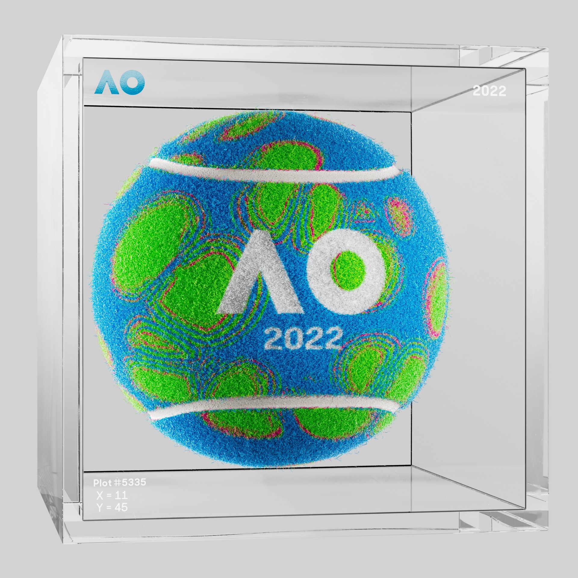 The Australian Open - The Australian Open Art Ball - AO Art Ball #4945 - NFT # 4945