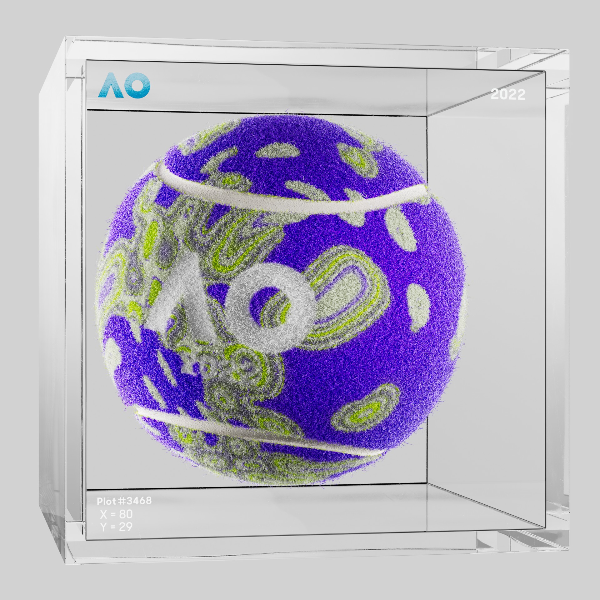 The Australian Open - The Australian Open Art Ball - AO Art Ball #4946 - NFT # 4946