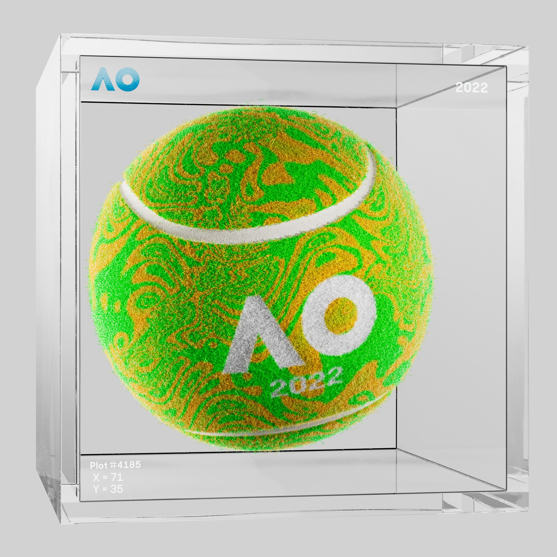 The Australian Open - The Australian Open Art Ball - AO Art Ball #4947 - NFT # 4947