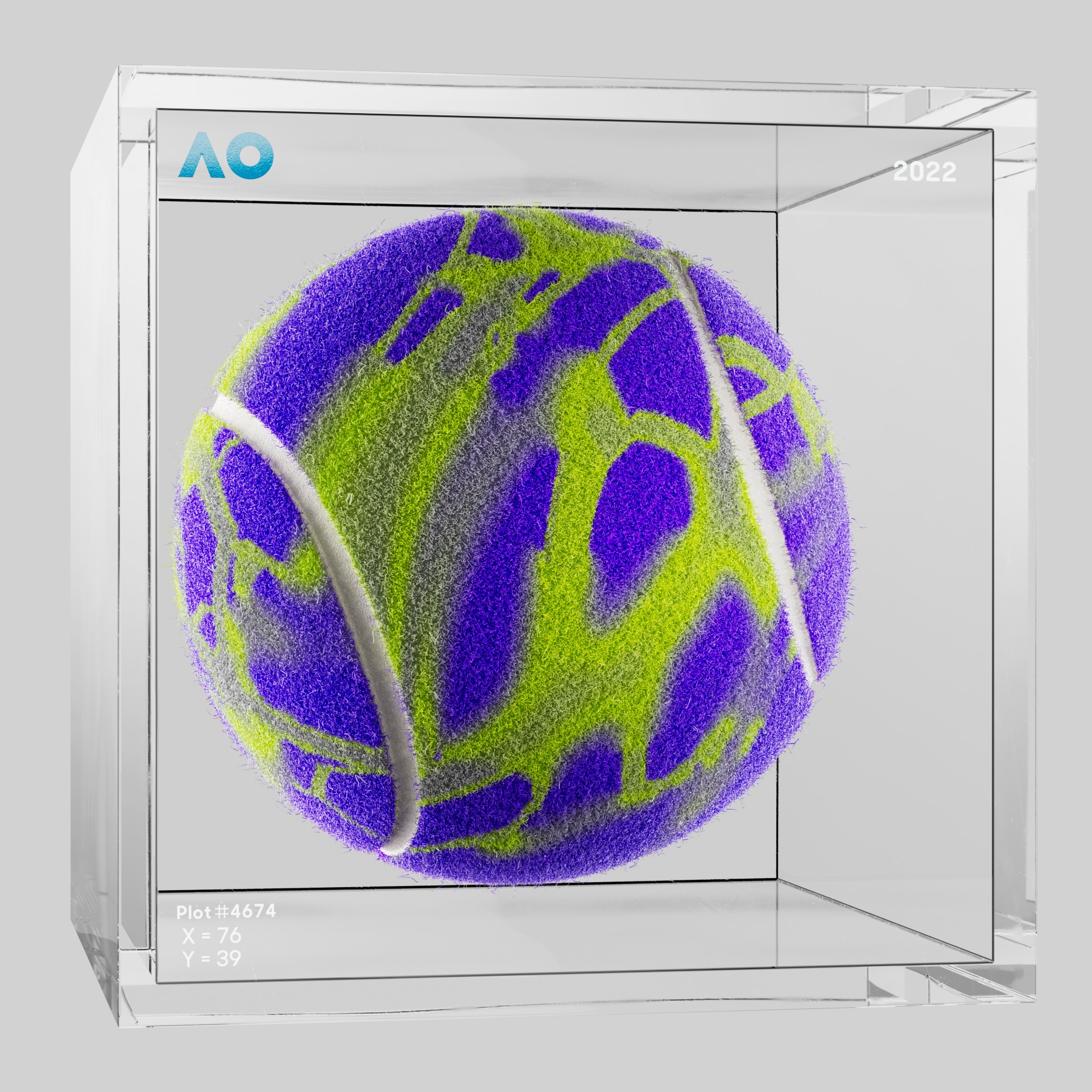 The Australian Open - The Australian Open Art Ball - AO Art Ball #4950 - NFT # 4950