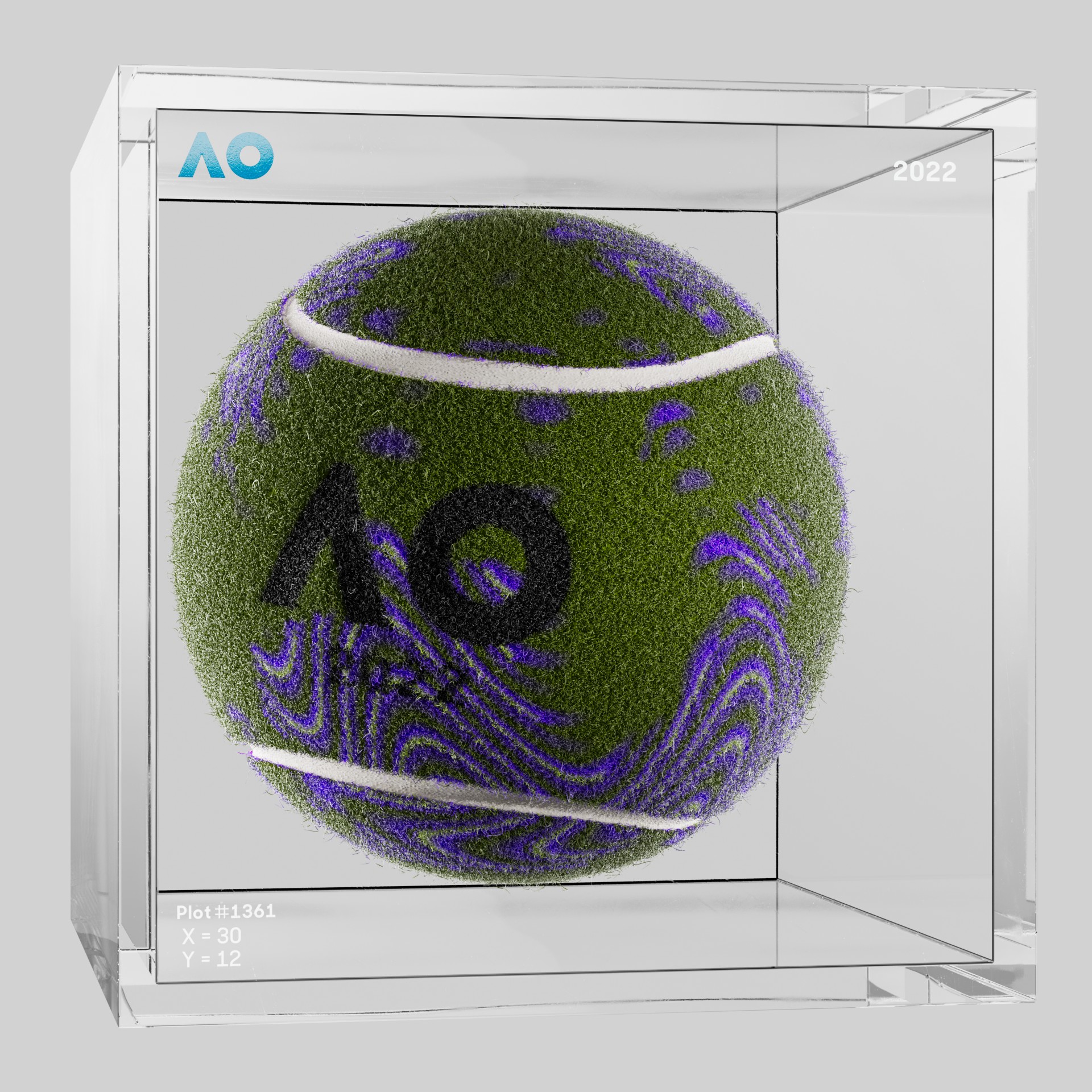 The Australian Open - The Australian Open Art Ball - AO Art Ball #4951 - NFT # 4951