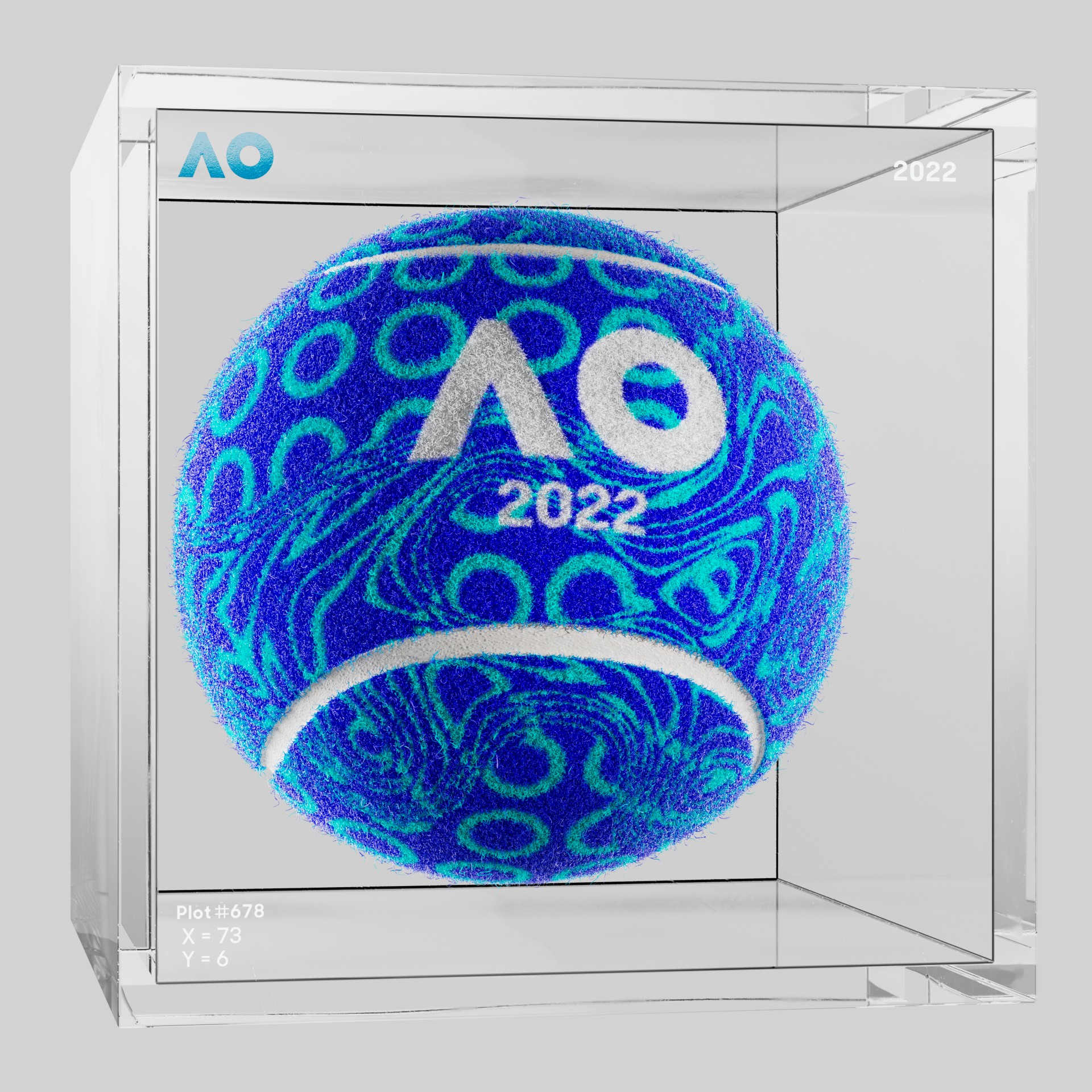 The Australian Open - The Australian Open Art Ball - AO Art Ball #4952 - NFT # 4952