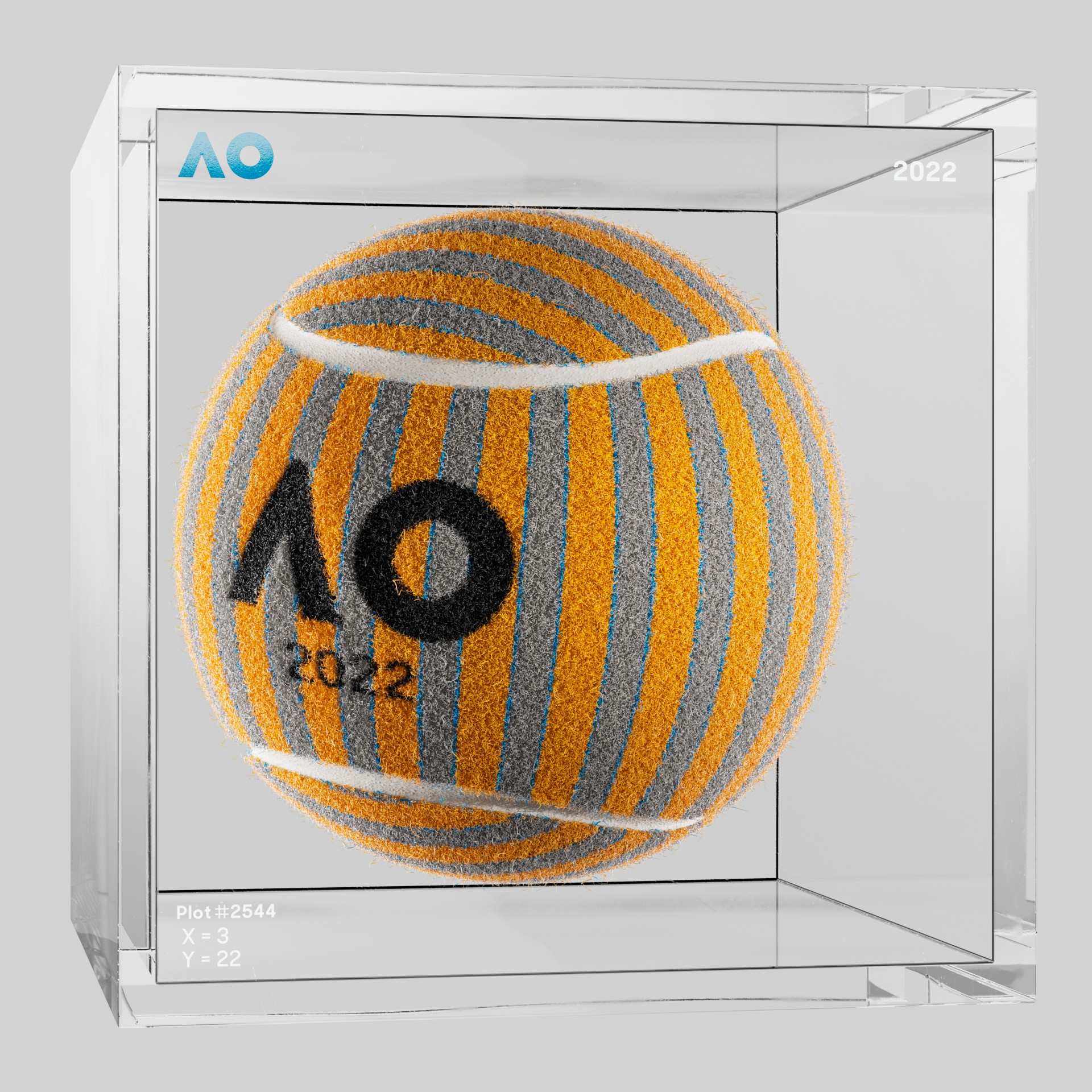 The Australian Open - The Australian Open Art Ball - AO Art Ball #4954 - NFT # 4954