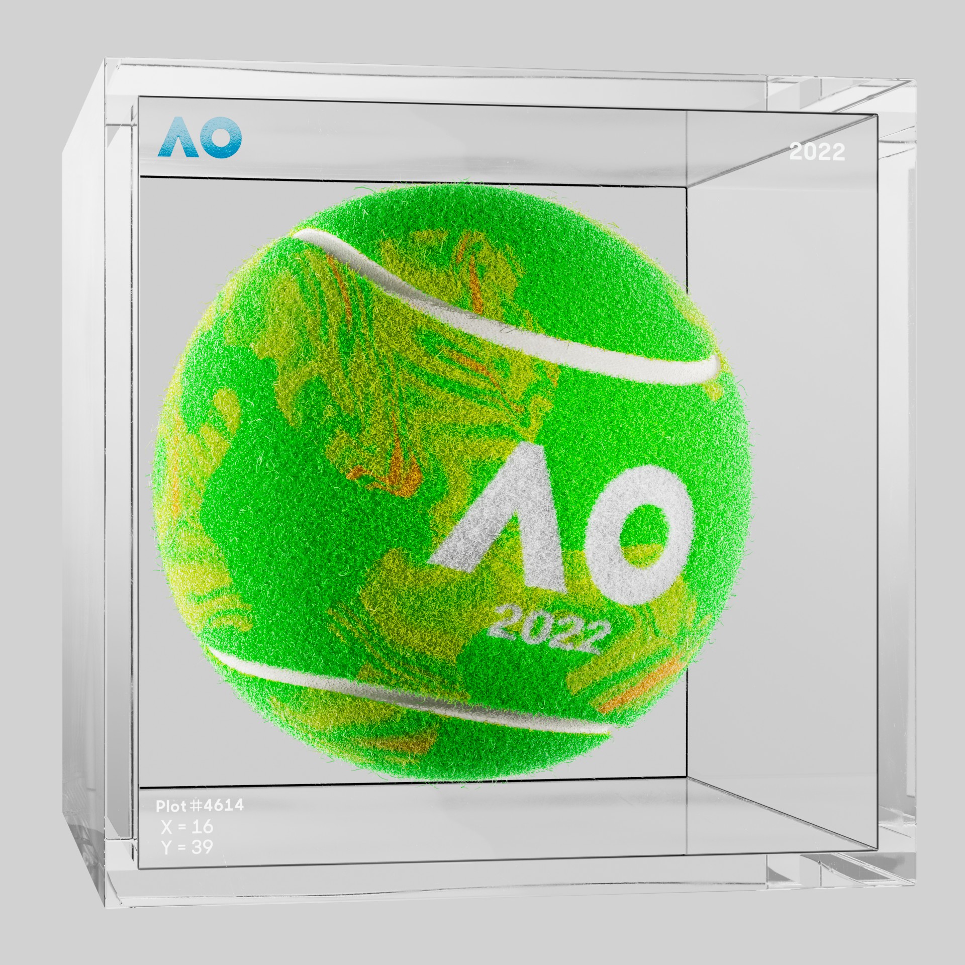The Australian Open - The Australian Open Art Ball - AO Art Ball #4958 - NFT # 4958