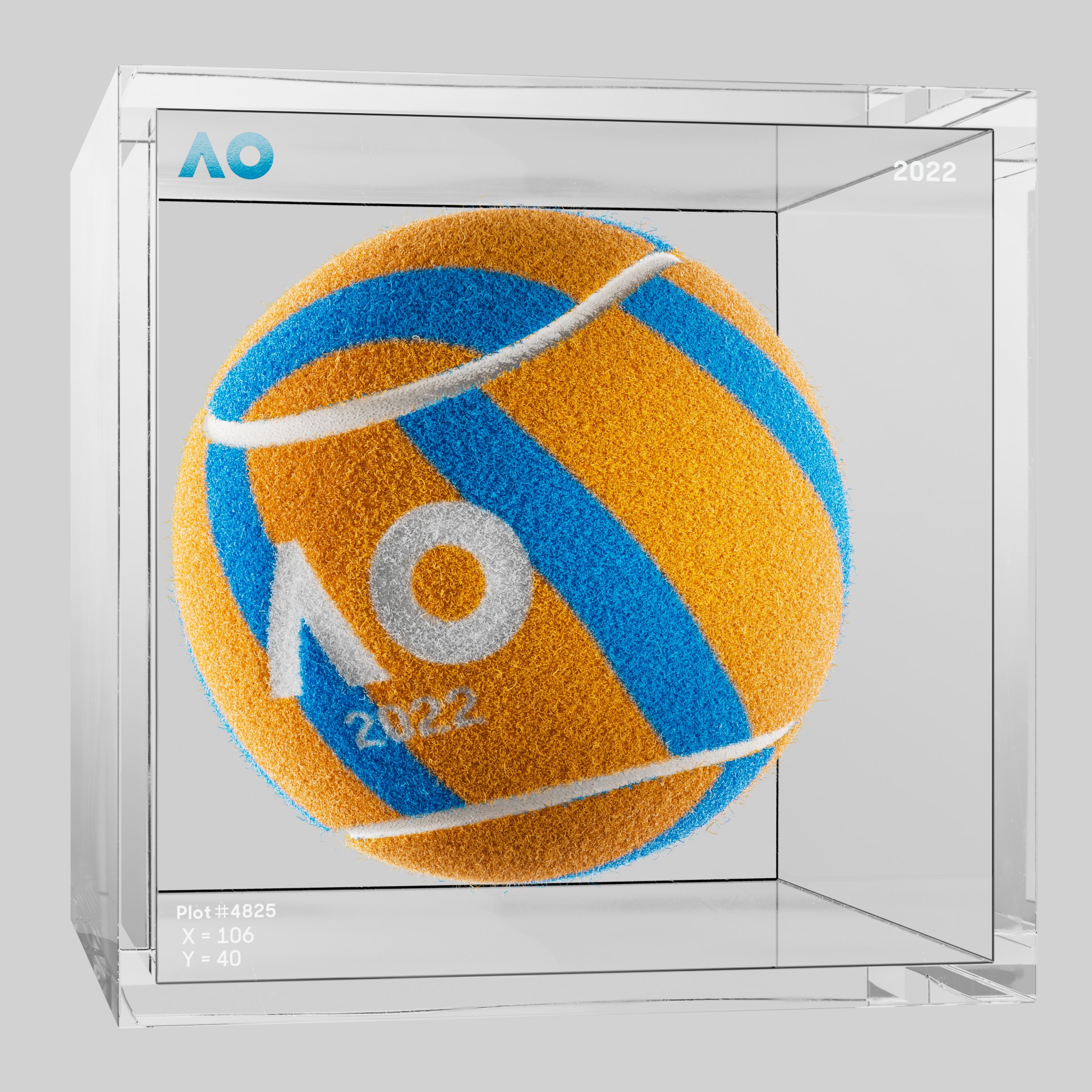 The Australian Open - The Australian Open Art Ball - AO Art Ball #4959 - NFT # 4959