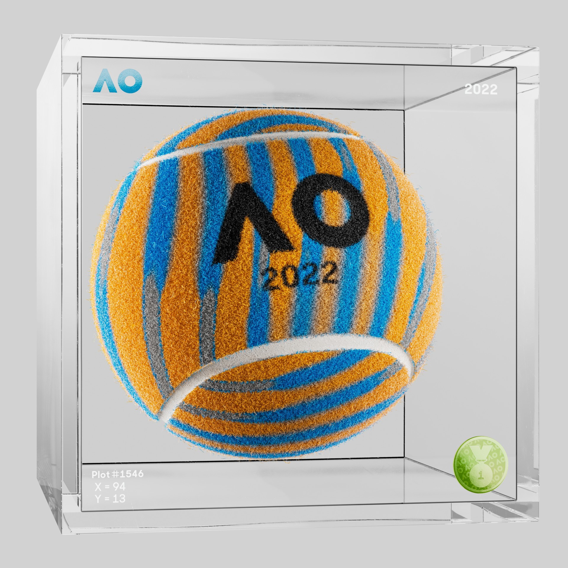 The Australian Open - The Australian Open Art Ball - AO Art Ball #4961 - NFT # 4961