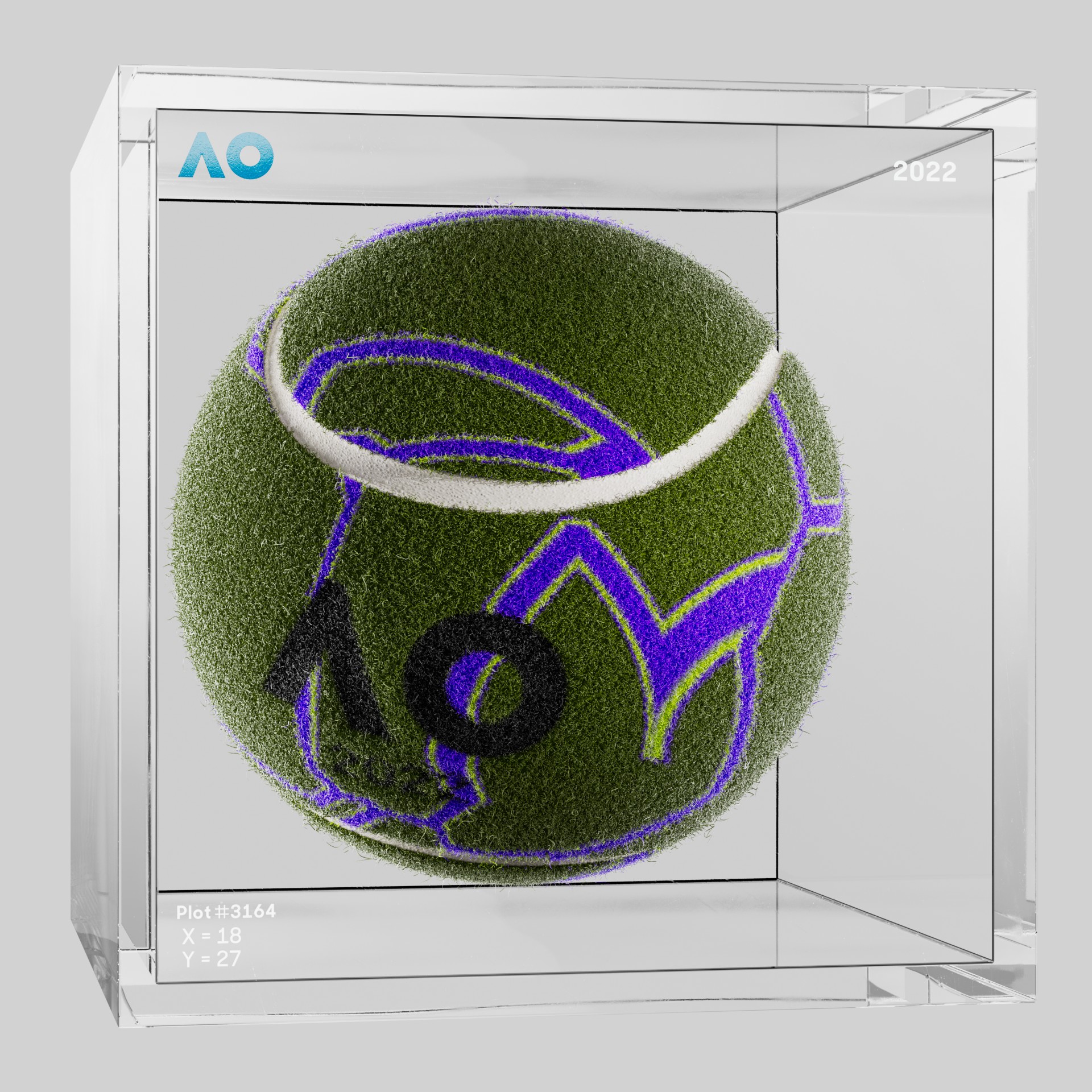 The Australian Open - The Australian Open Art Ball - AO Art Ball #4962 - NFT # 4962