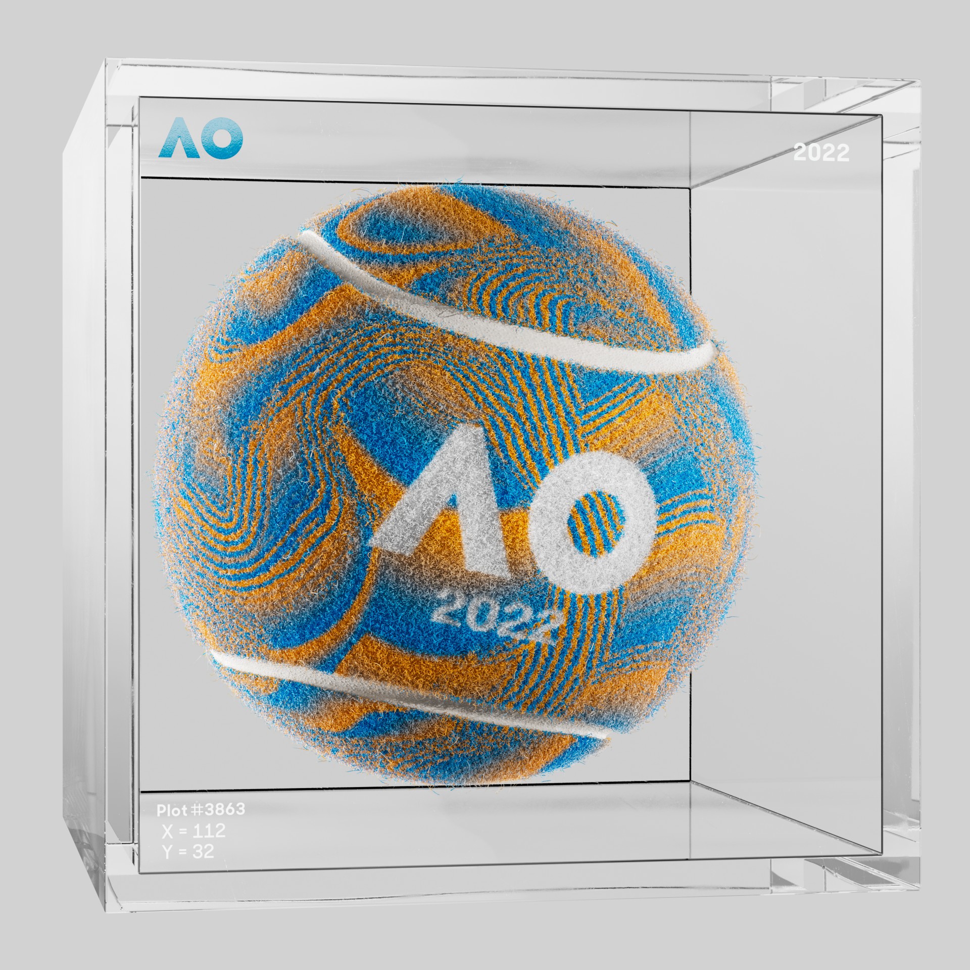 The Australian Open - The Australian Open Art Ball - AO Art Ball #4963 - NFT # 4963